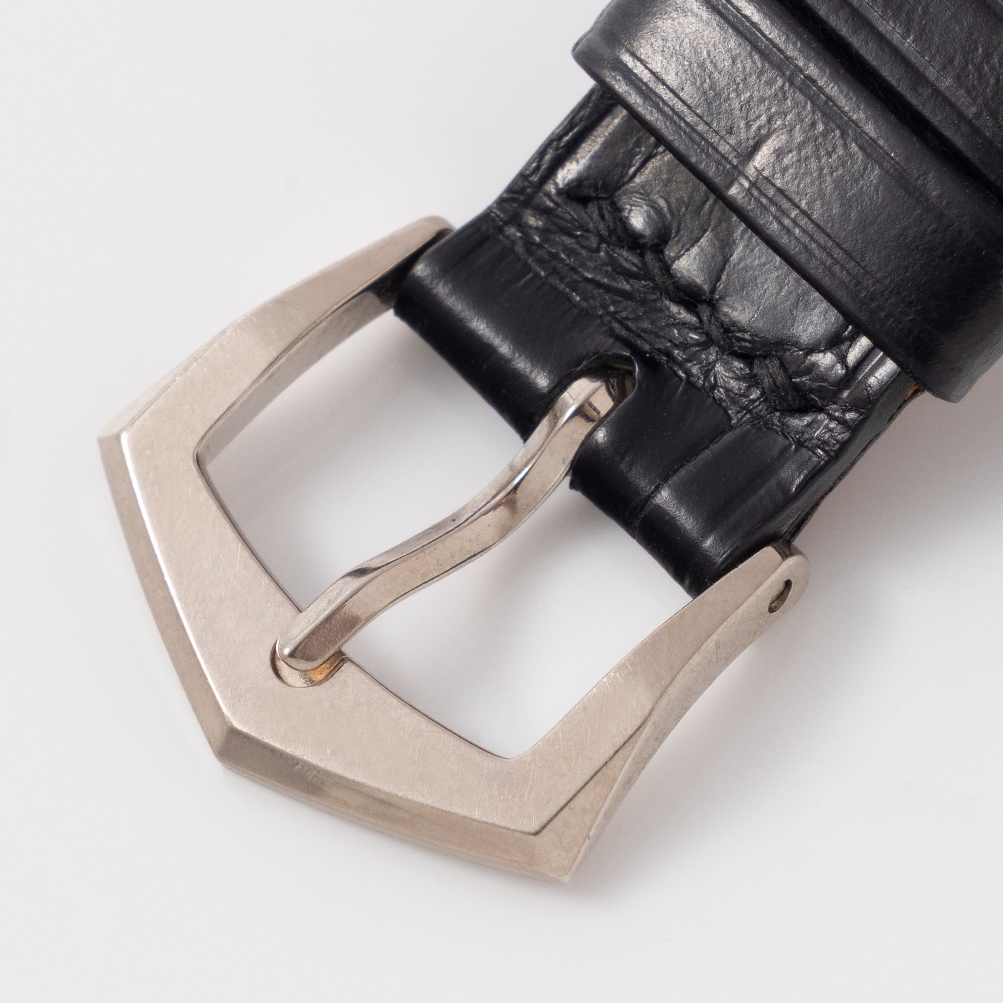 Patek Philippe Square Gondolo Dresswatch 3404P Silver Engraved Dial with Extract of the Archives