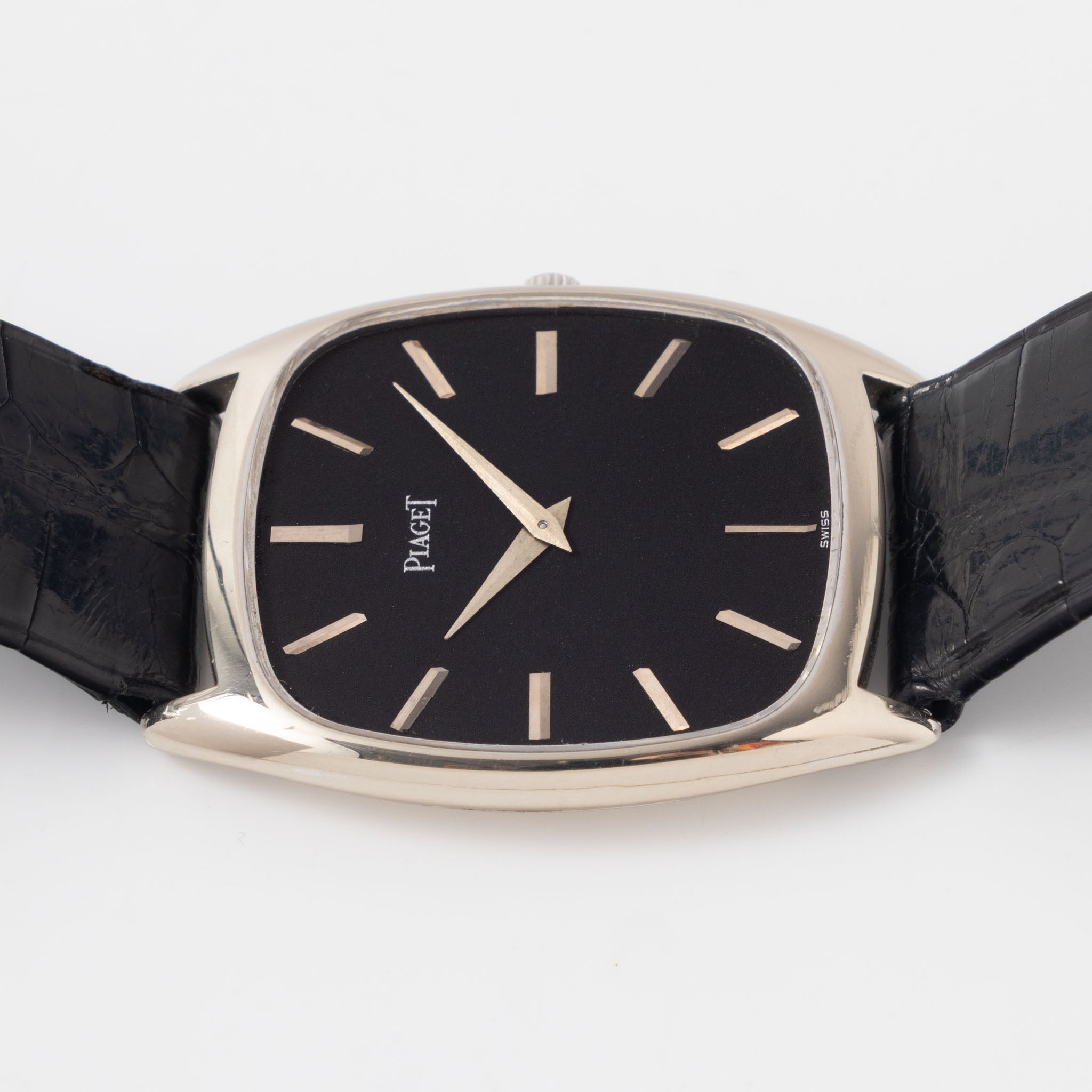 Piaget Emperador “Ultra Thin” Dresswatch Black Dial ref. 9591 in 18k white gold