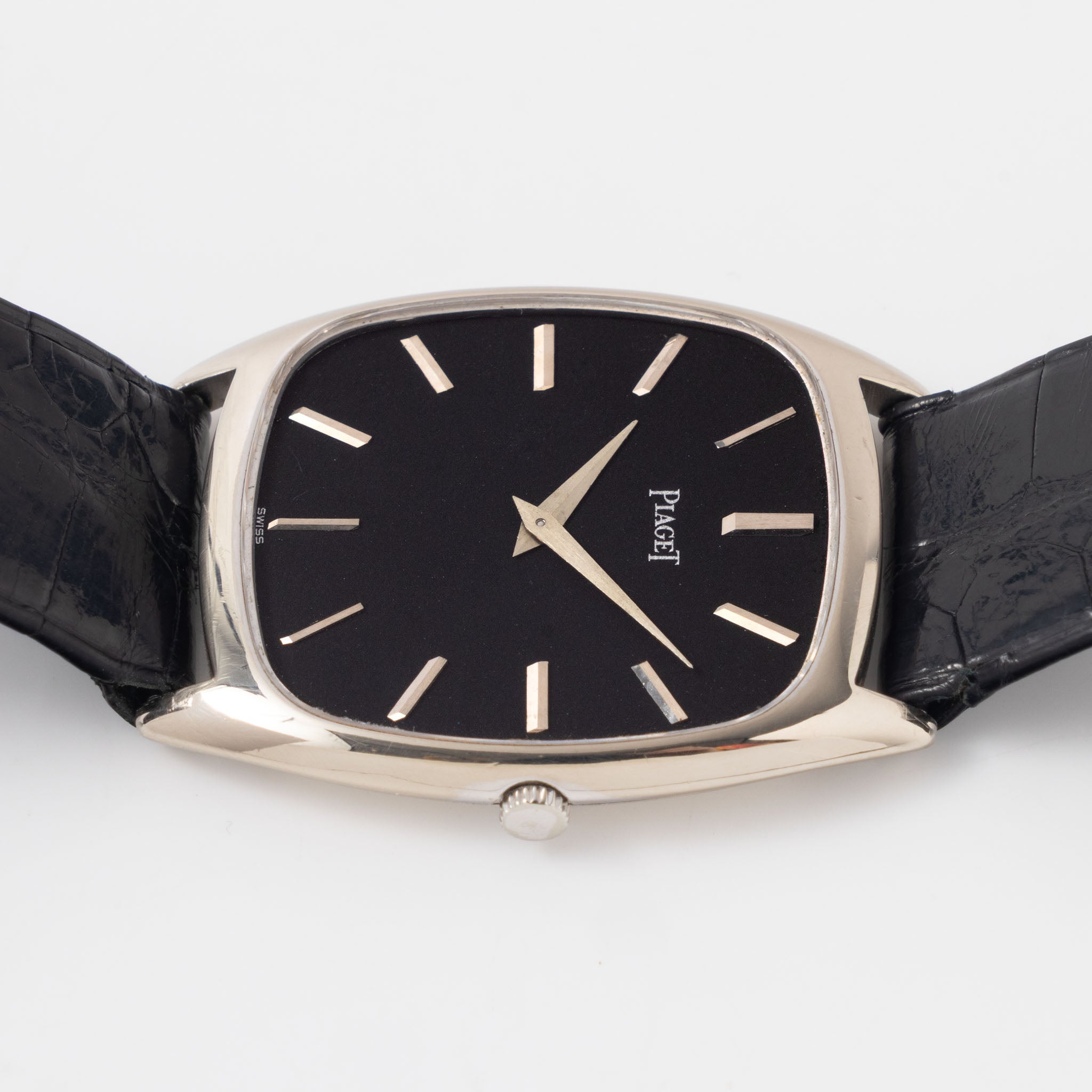 Piaget Emperador “Ultra Thin” Dresswatch Black Dial ref. 9591 in 18k white gold