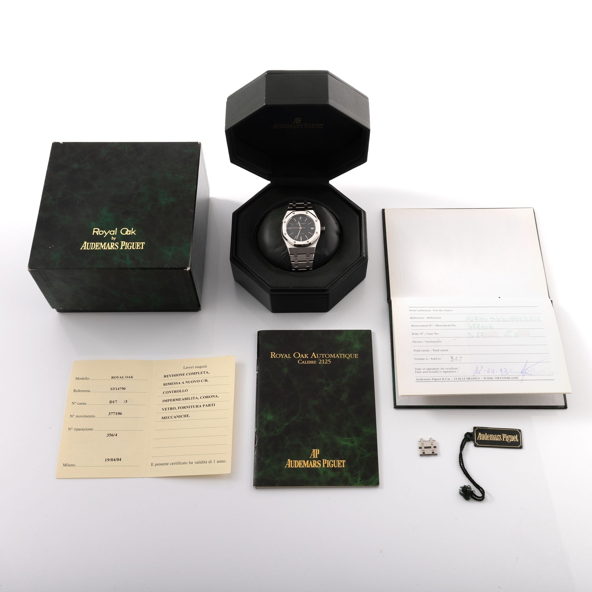 Audemars Piguet Royal Oak 14790ST Seltenes MK1 Zifferblatt mit Box und Papieren