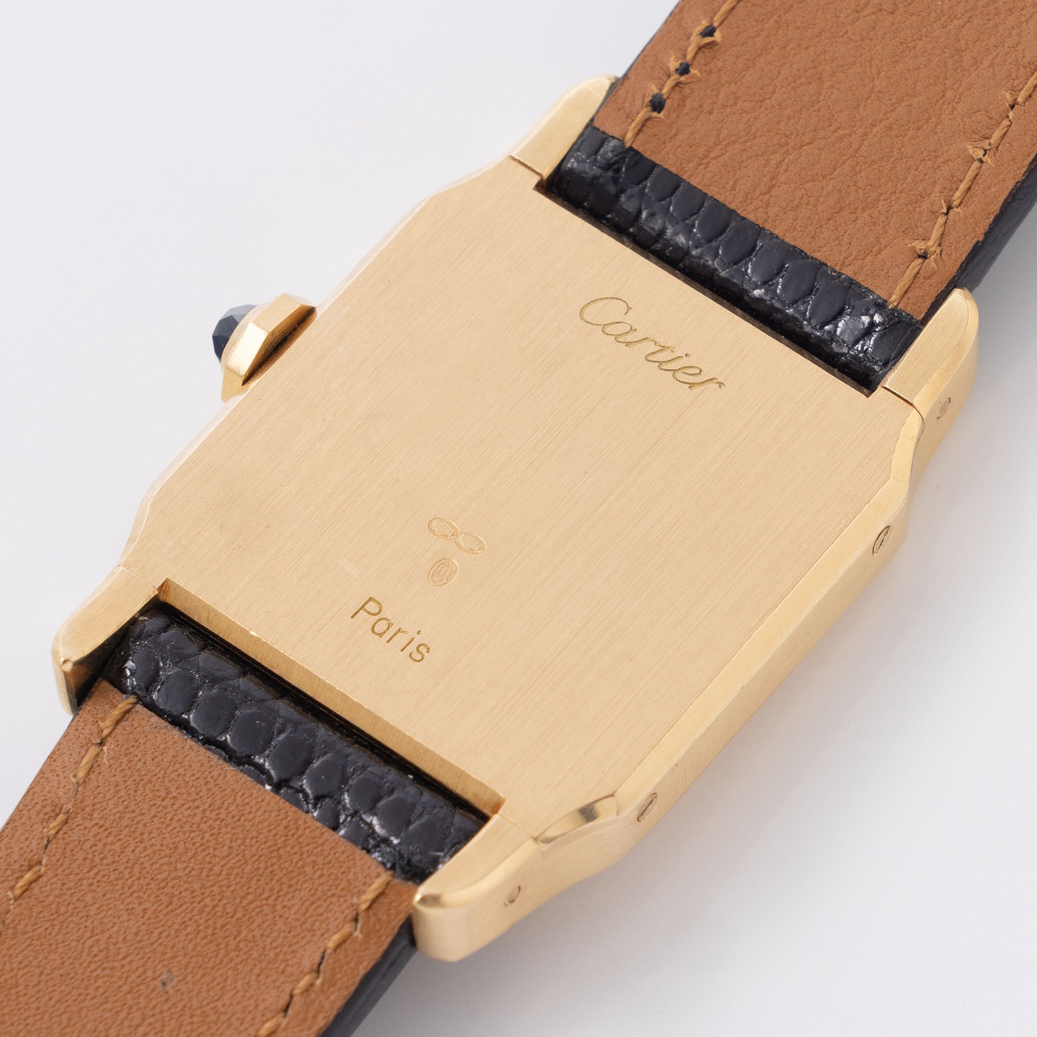Cartier Santos Dumont Paris Dial in 18k yellow gold ref 78097