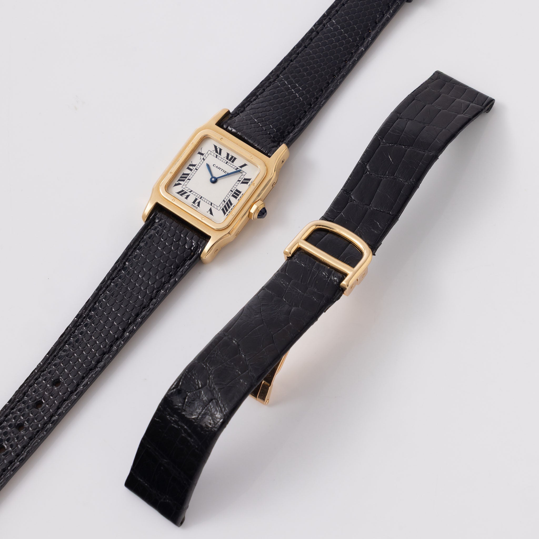 Cartier Santos Dumont Paris Dial in 18k yellow gold ref 78097