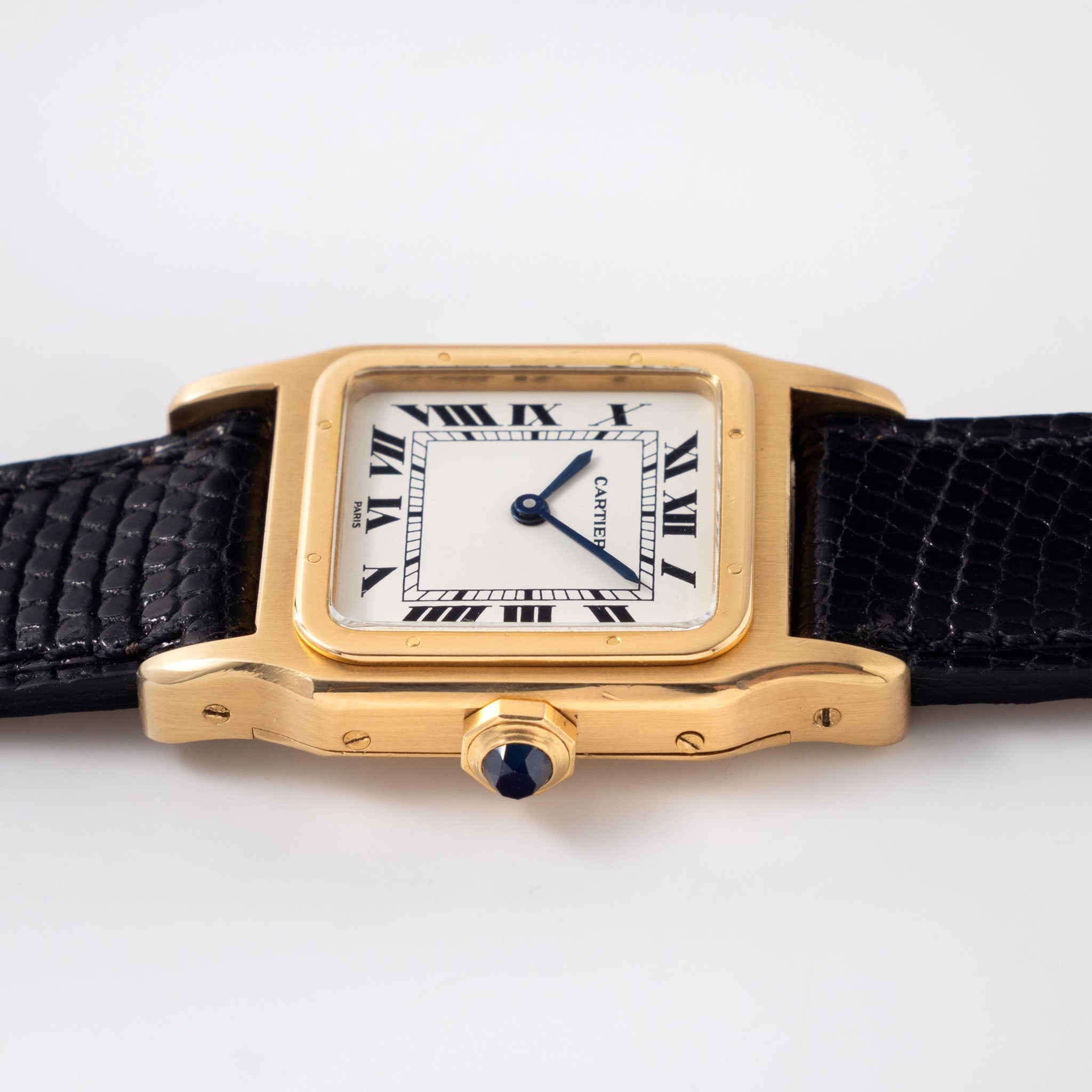 Cartier Santos Dumont Paris Dial in 18k yellow gold ref 78097
