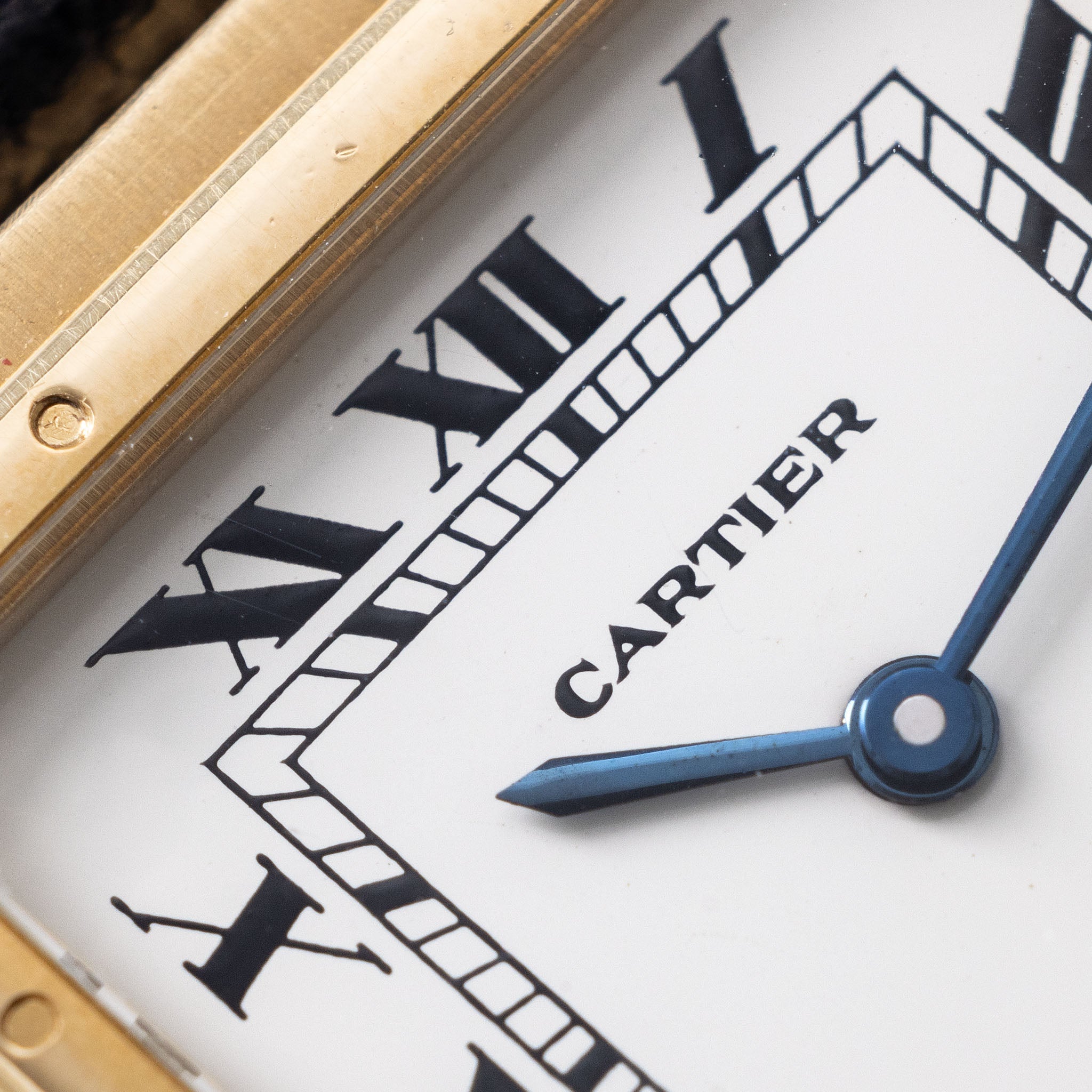 Cartier Santos Dumont Paris Dial in 18k yellow gold ref 78097