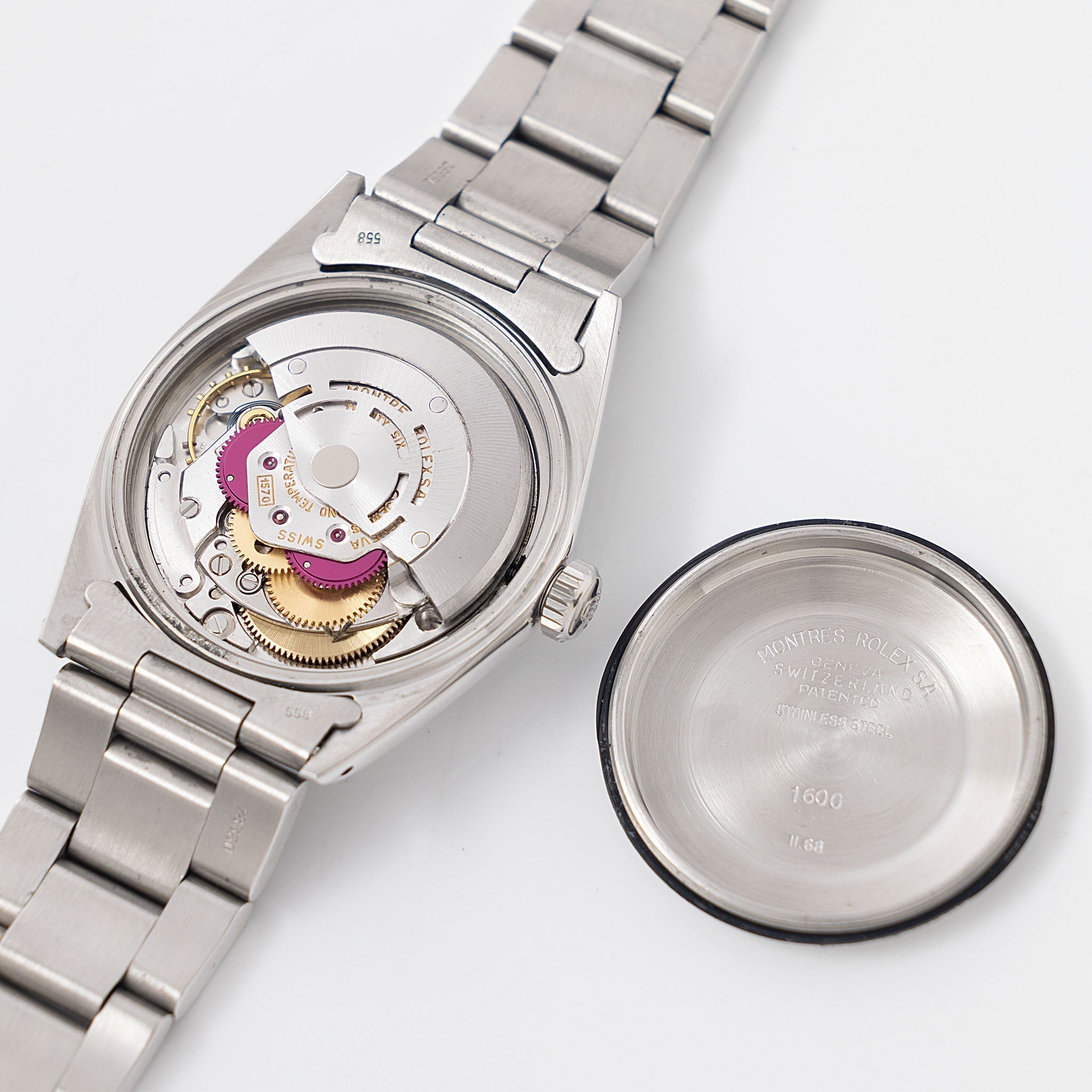 Rolex Datejust white “doorstop “ white no lume dial ref 1600