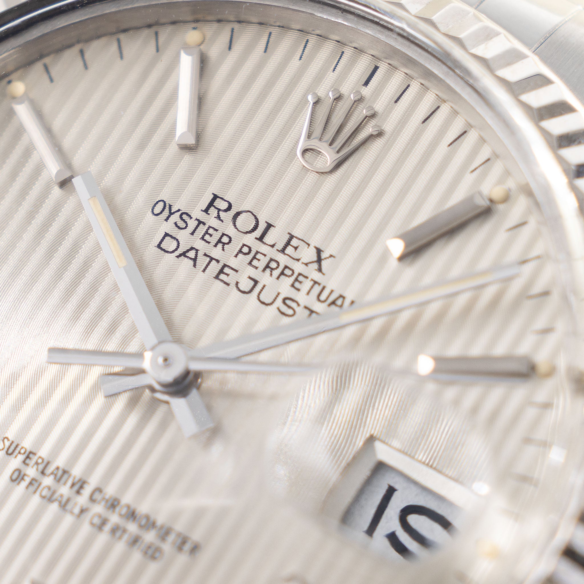 Rolex Datejust cream Tapestry dial ref 16014