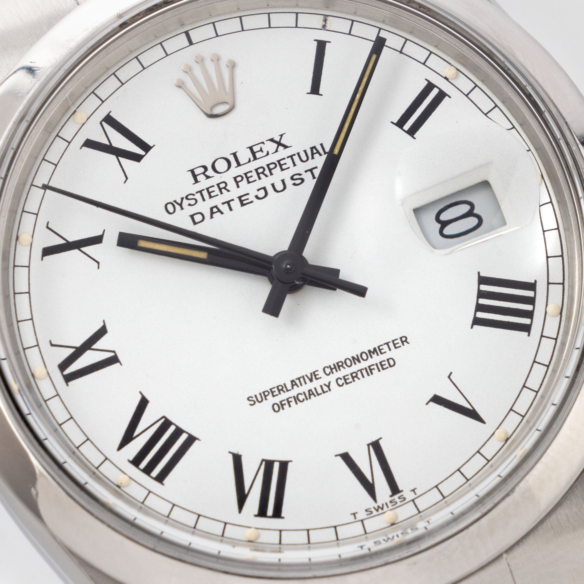 Rolex Datejust 1600 White Buckley Dial