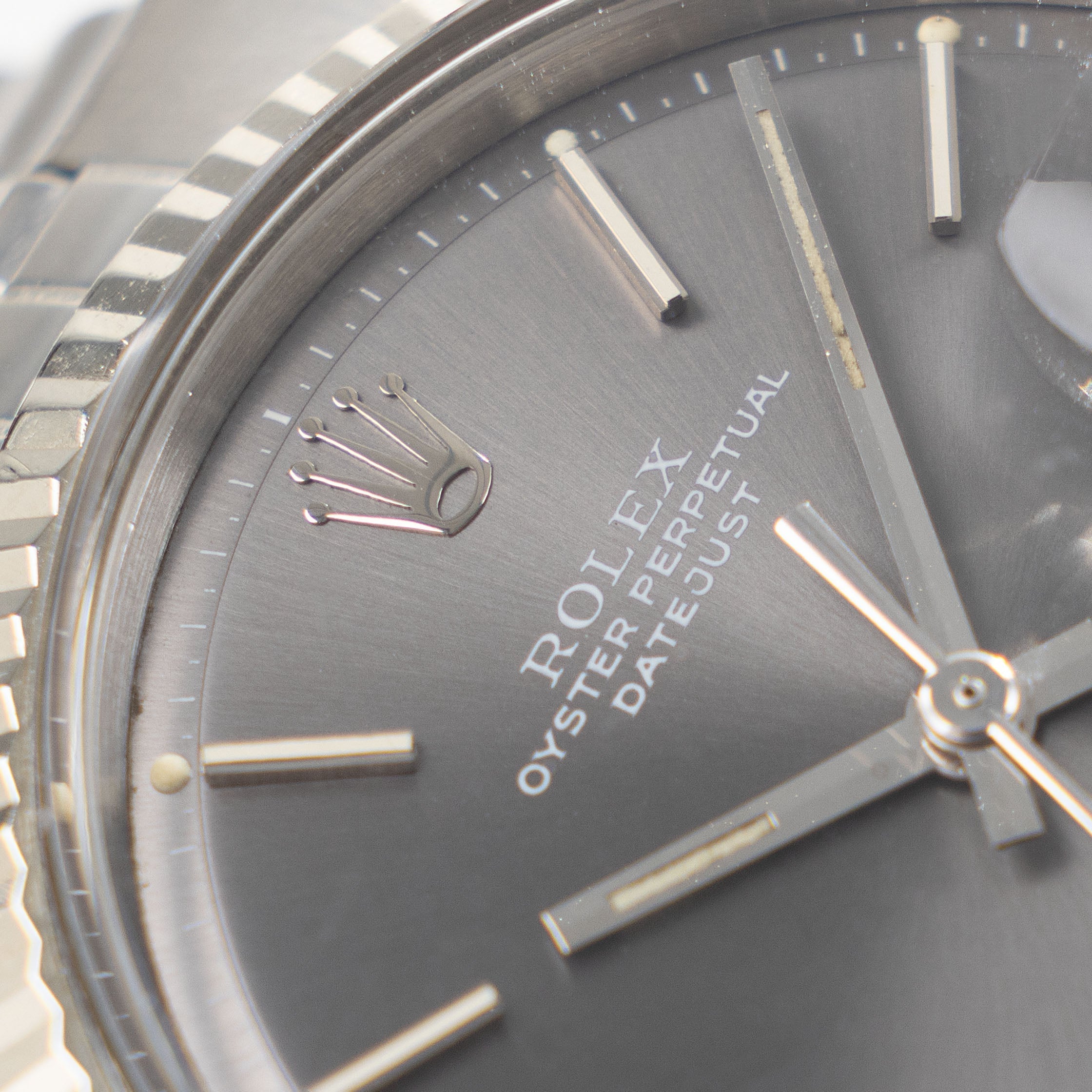 Rolex Datejust 1601 Grey Soleil Dial