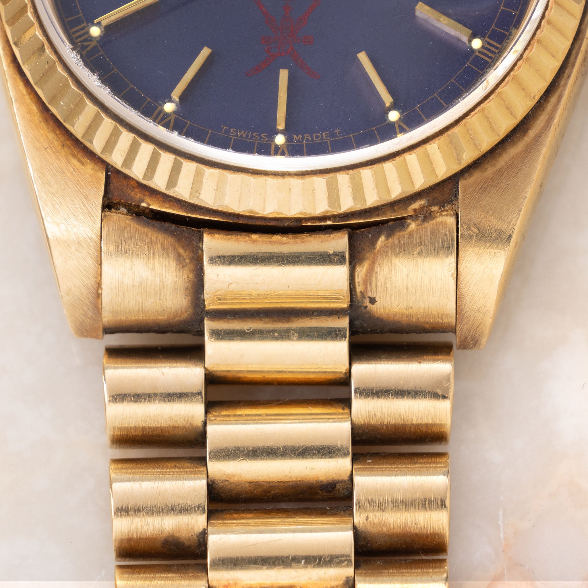 Rolex Day-Date 18038 Purple Khanjar Dial from Original Owner’s Family with Provenance