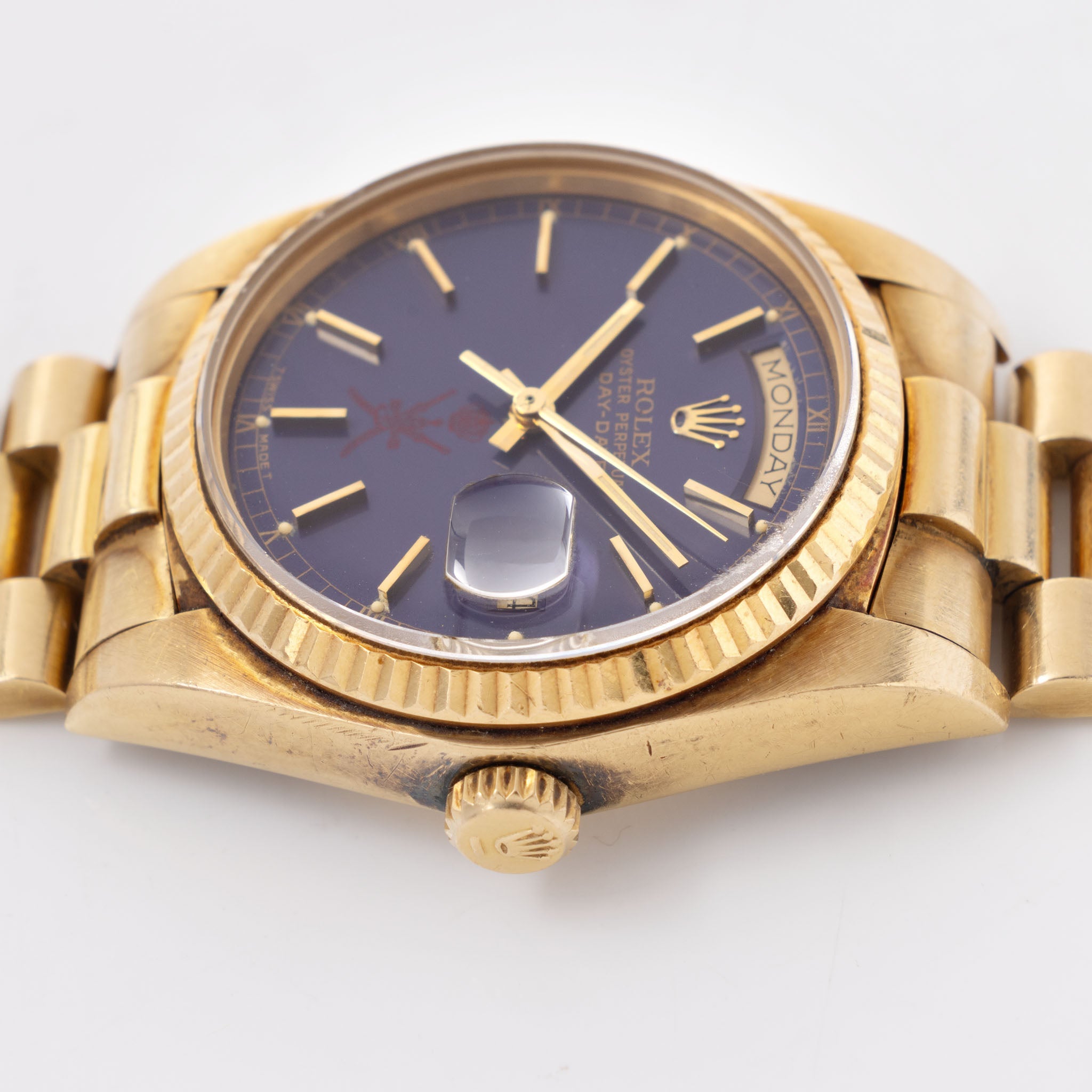 Rolex Day-Date 18038 Purple Khanjar dial from original owner’s family with Provenance