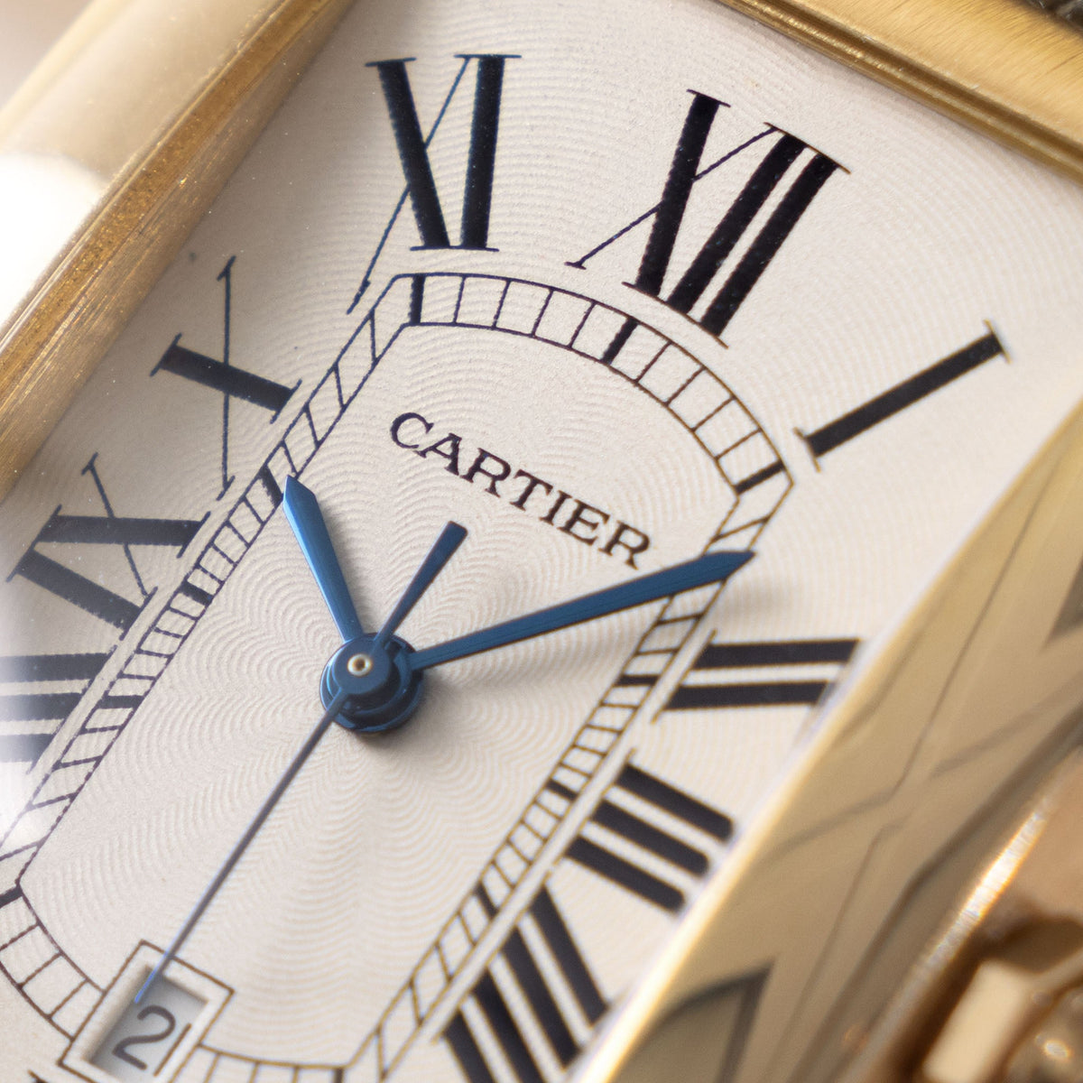 Cartier Tank Américaine Automatique in 18 k yellow gold ref 1740