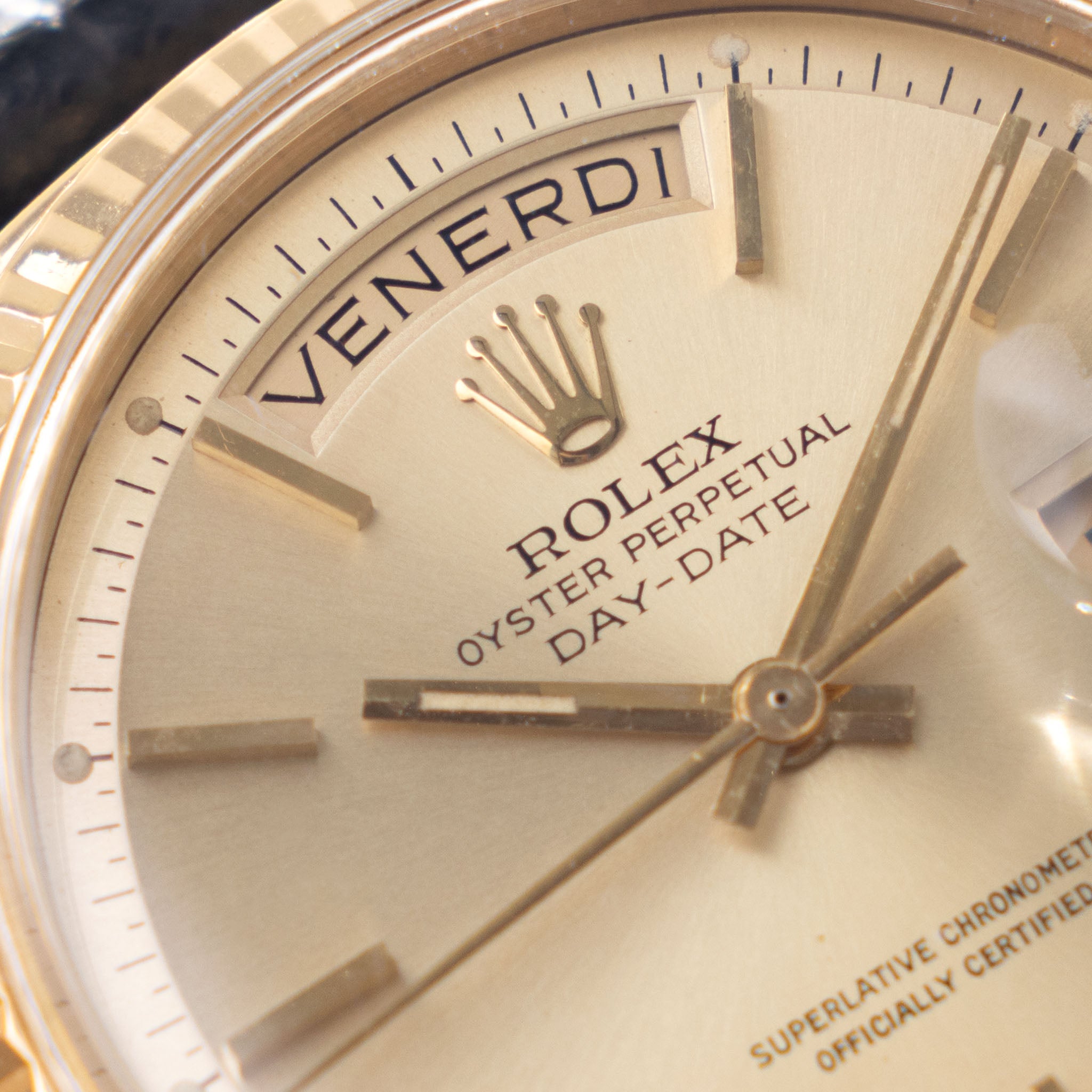 Rolex Day-Date 1803 Champagne Dial in 18k Yellow Gold