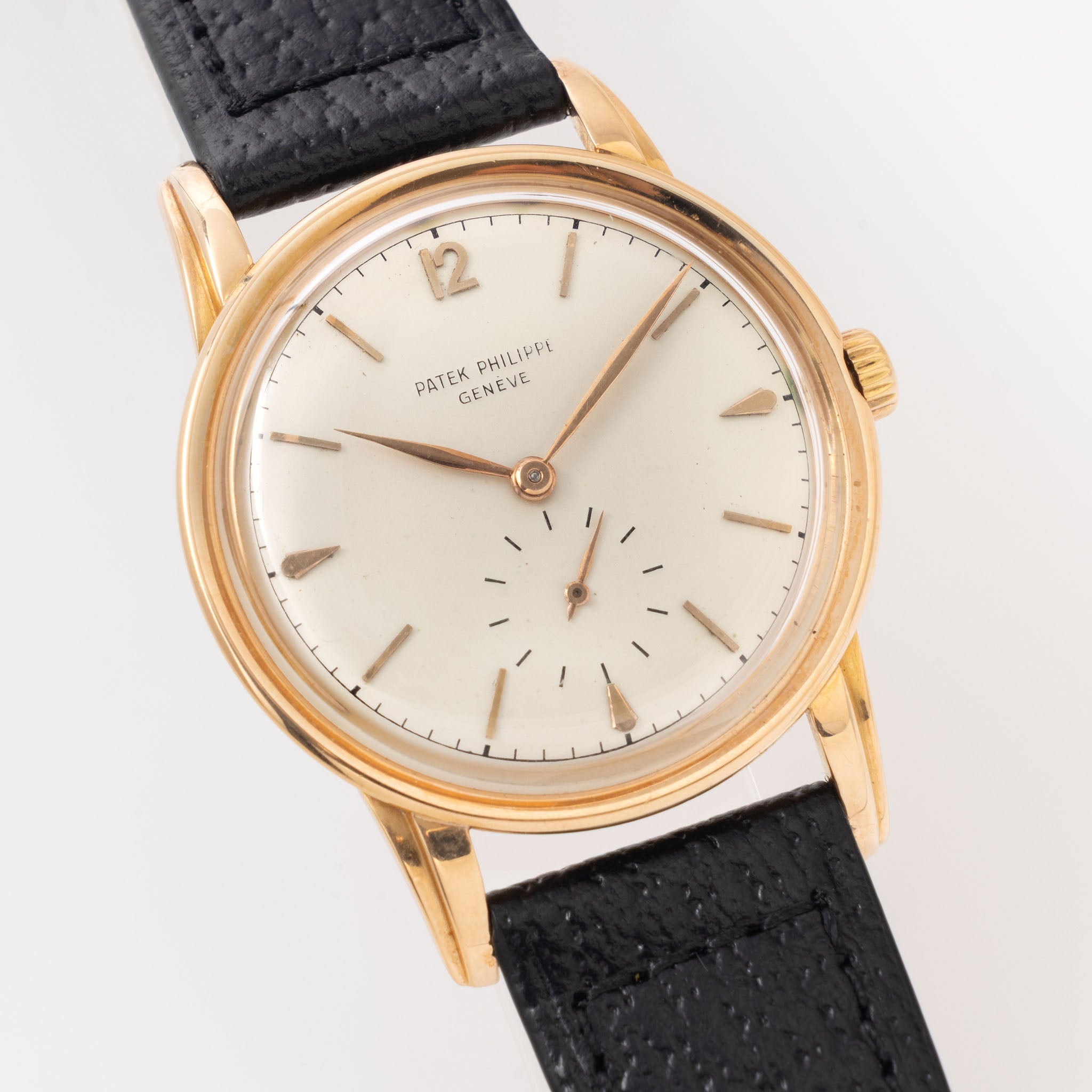 Patek Philippe Calatrava in 18k Rose Gold Silver Dial ref 2452R