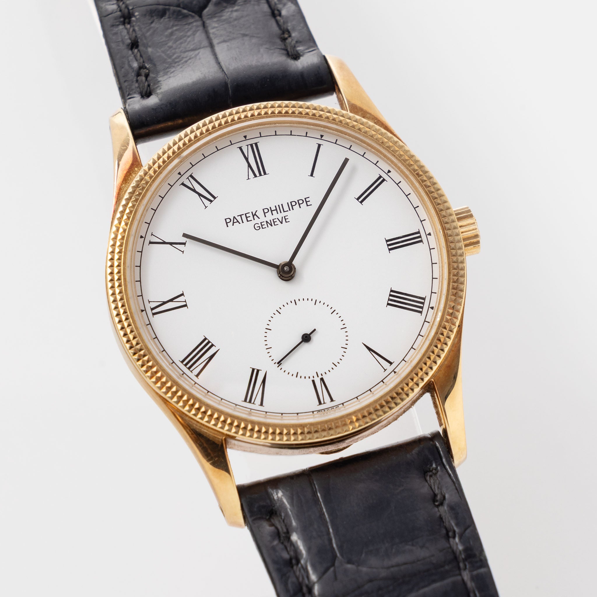 Patek Philippe Calatrava 3796D “Clous de Paris” Porcelain Dial with Hangtag & Extract from the Archives