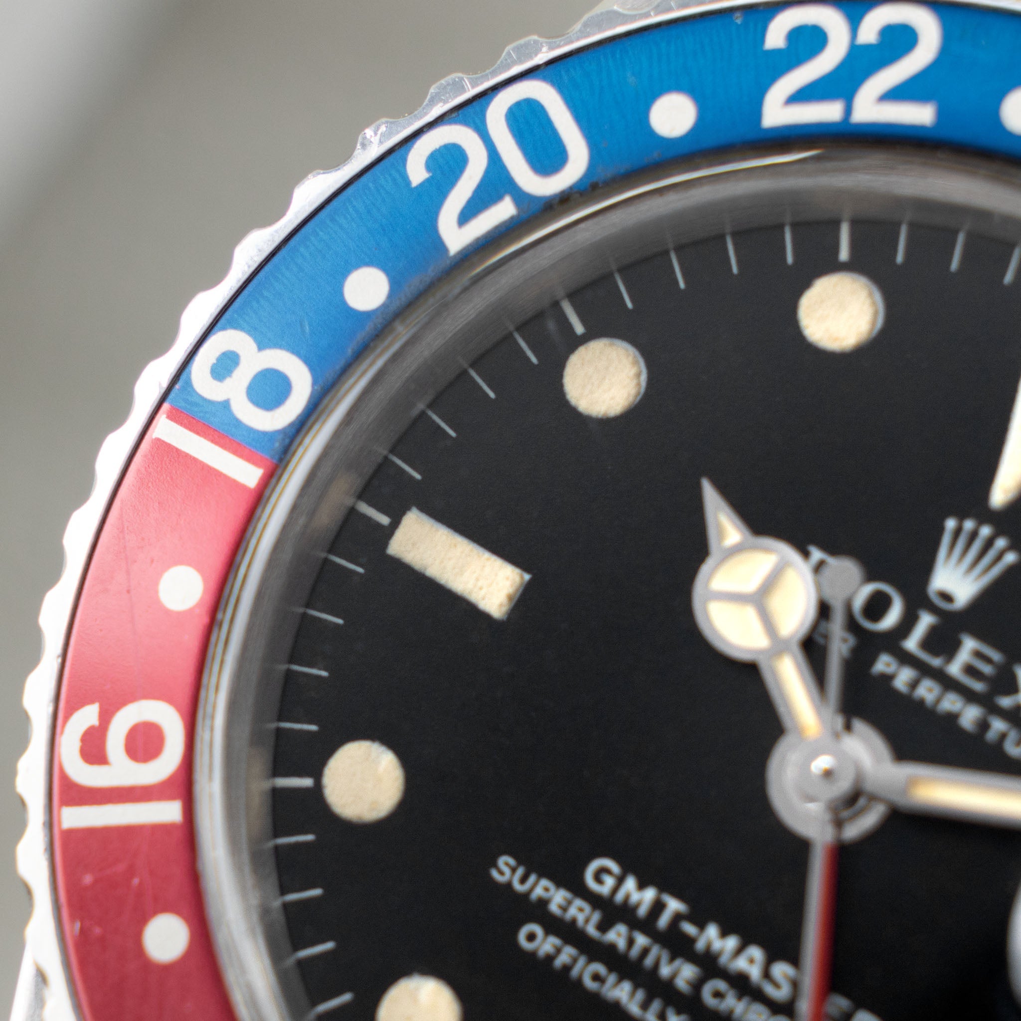 Rolex GMT-Master 1675 MK1 Long-E Dial