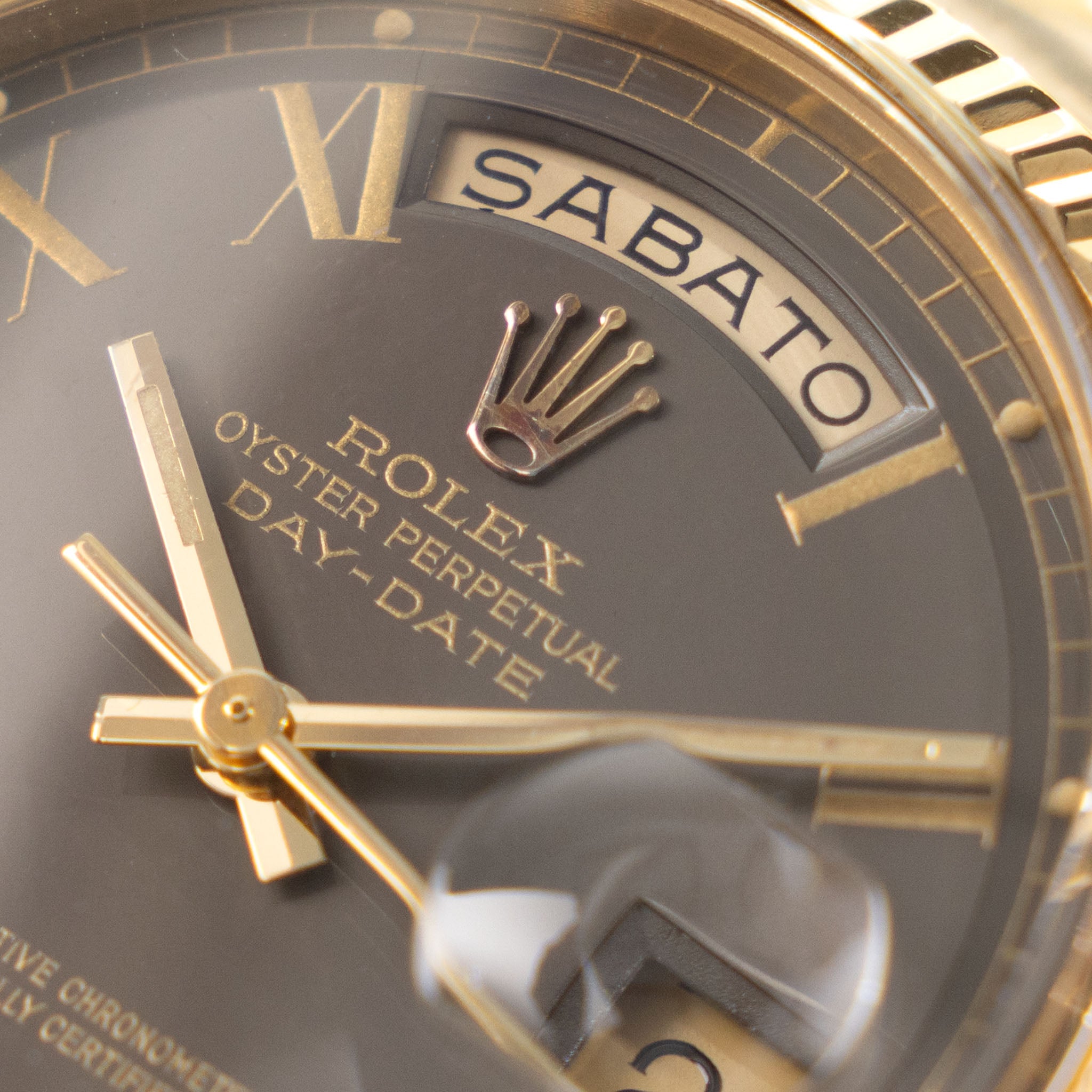 Rolex Day-Date 1803 Olive Grey Buckley Dial in 18k Yellow Gold