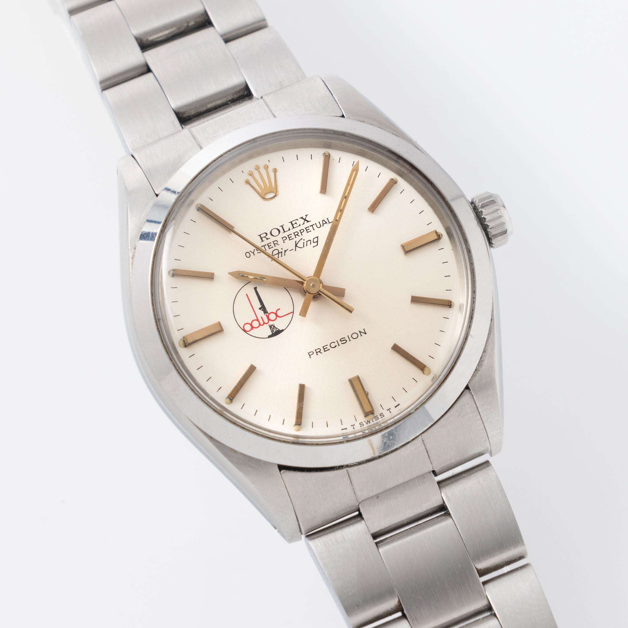 Rolex Air-King 5500 Silver ADWOC Logo Dial