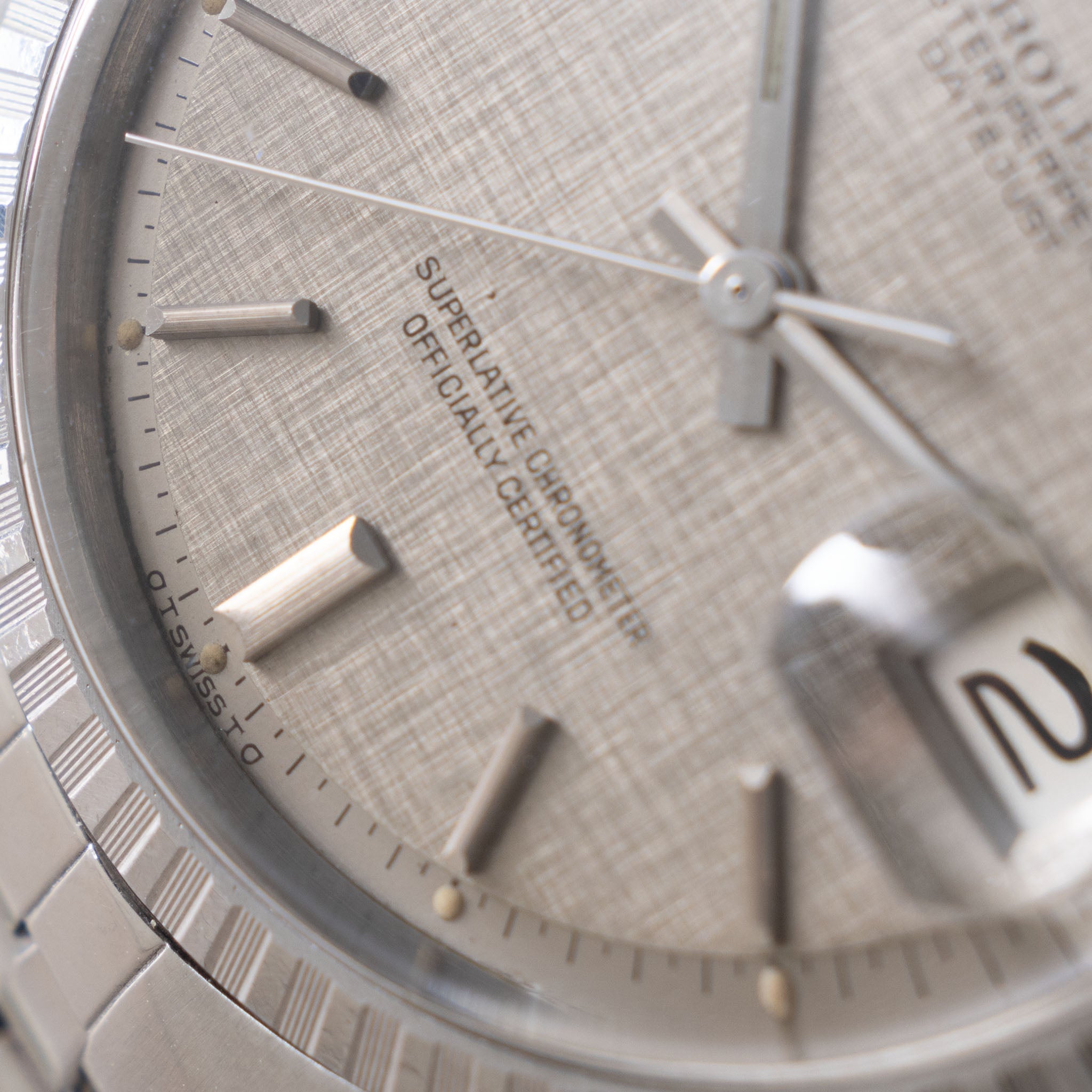 Rolex Datejust 1603 Grey Linen Sigma Dial