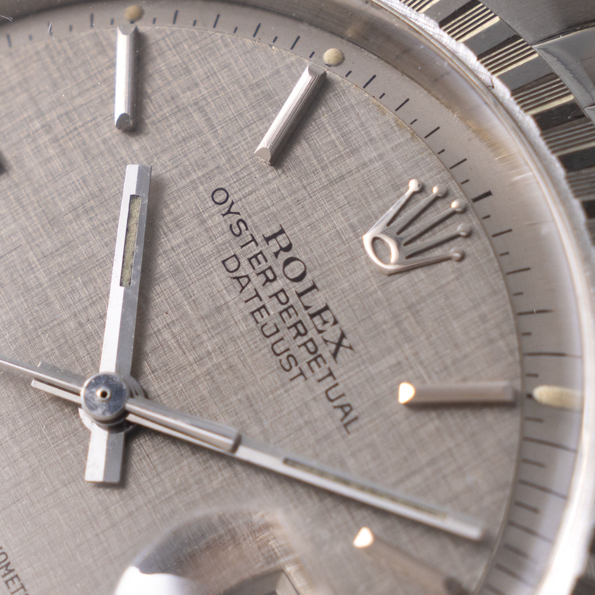 Rolex Datejust 1603 Grey Linen Sigma Dial