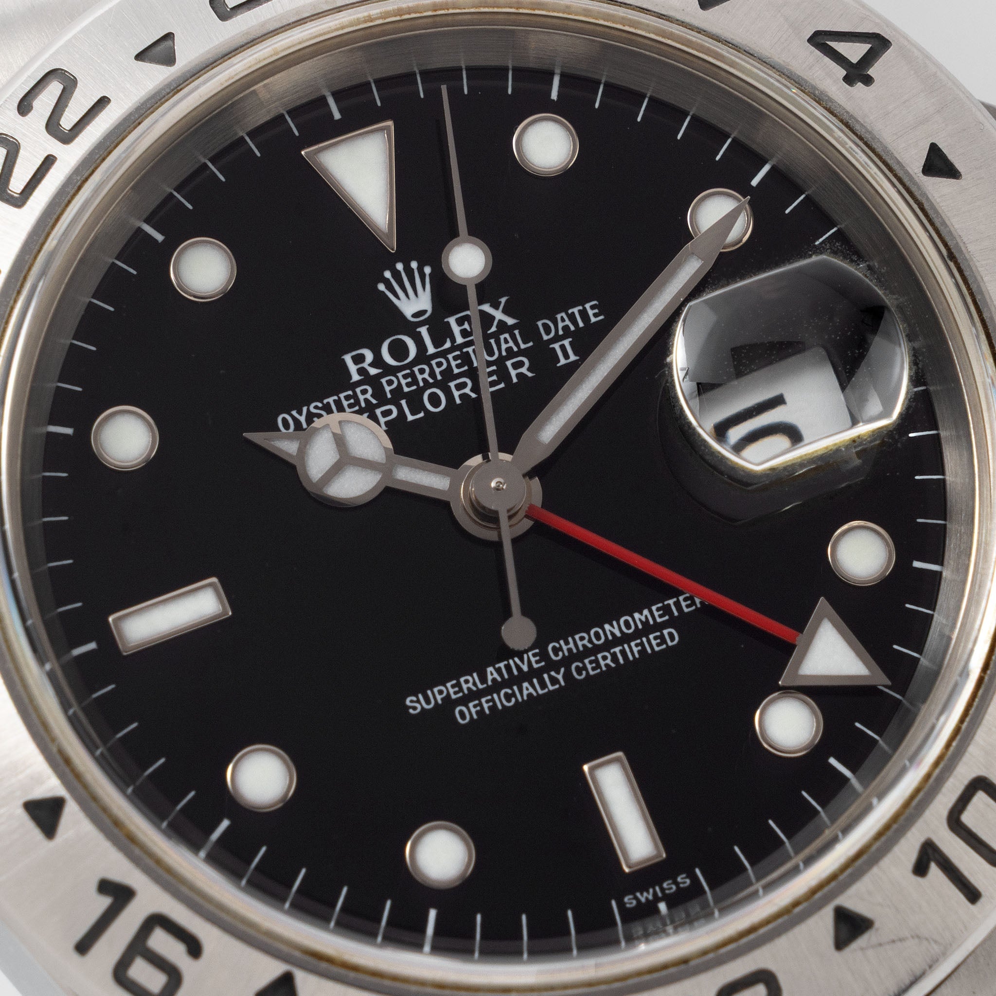 Rolex Explorer II 16570 Black Swiss Only Dial with Original Punched Paper