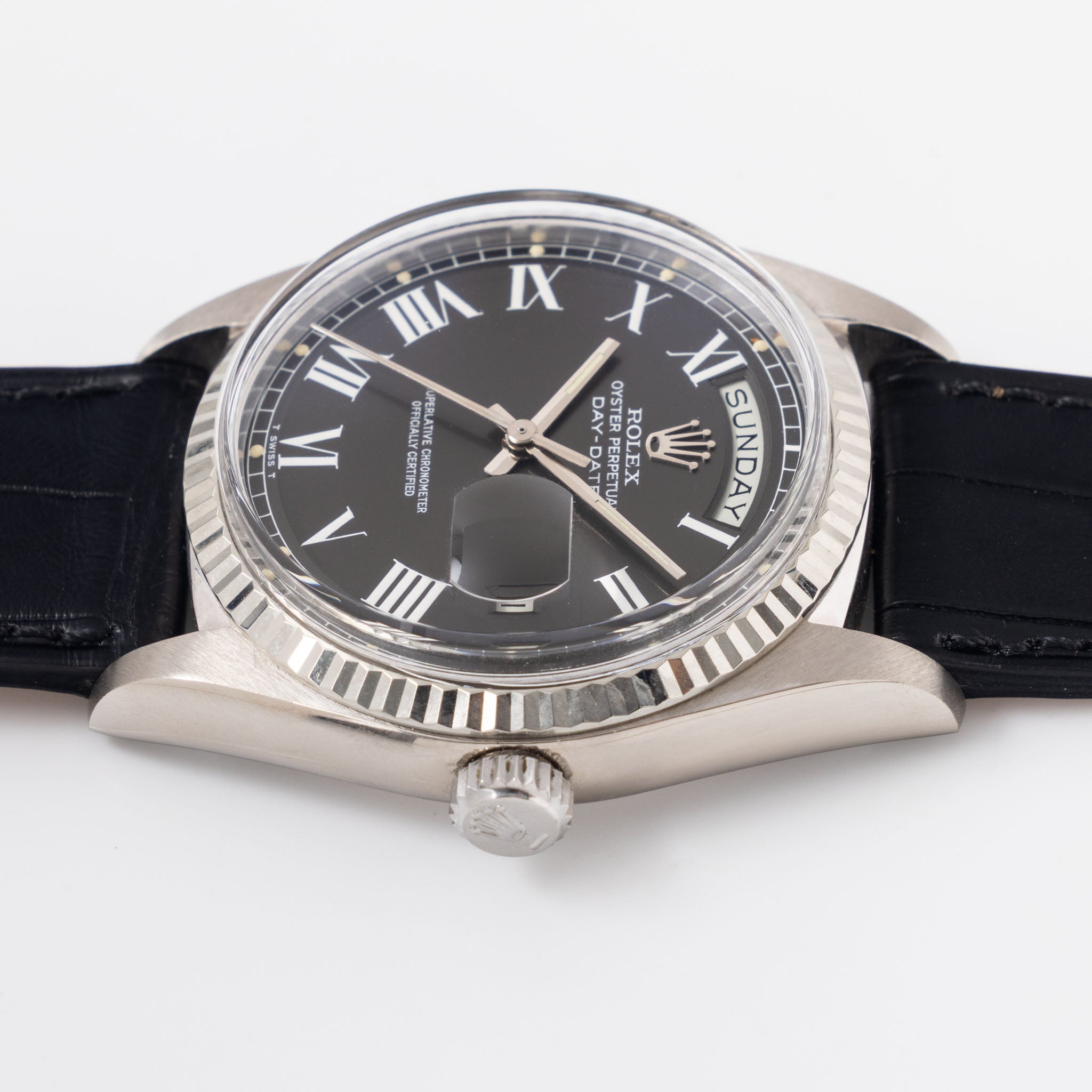 Rolex Day-Date 1803/9 Dark Grey Buckley Dial with Papers and Invoice