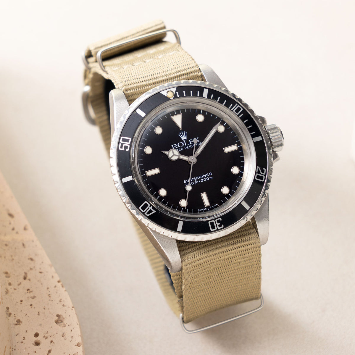 Rolex Submariner 5513 MilSub with Rolex service card