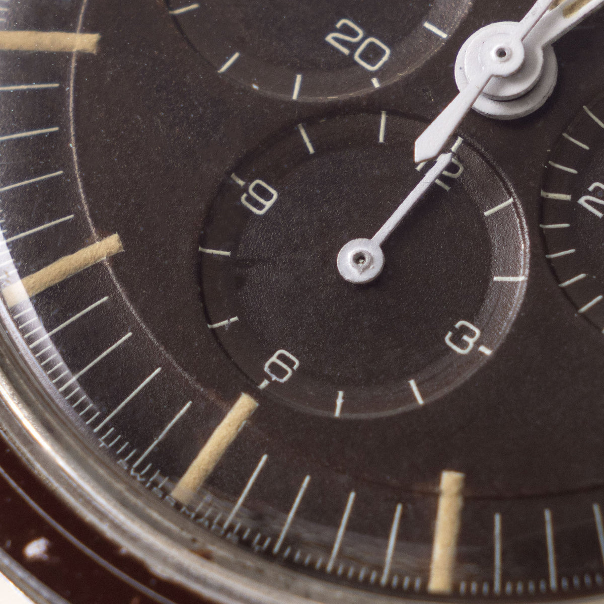 Omega Speedmaster 105.003 Ed White Tropical Brown Dial Pulsations Bezel with Extract of the Archives