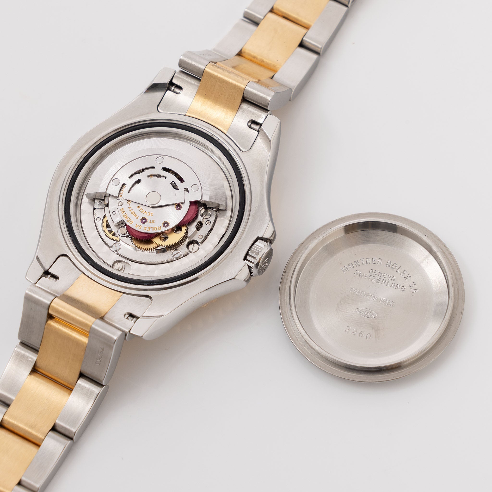 Rolex Yacht-Master 168623 White Dial in Steel and Gold Box and Paper Set