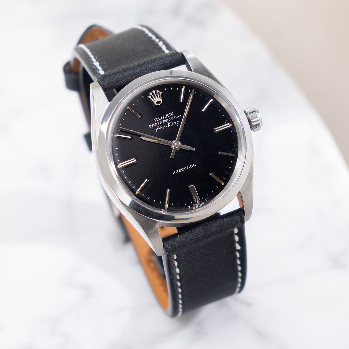 Rolex Air-King 5500 Black Dial Silver print