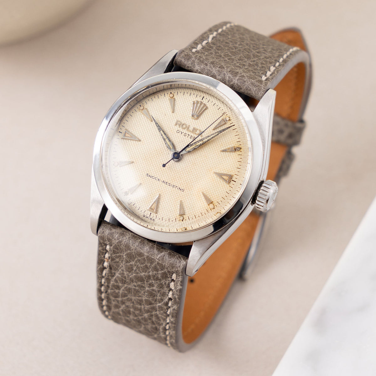 Rolex Oyster Swiss only Waffle dial ref 6222