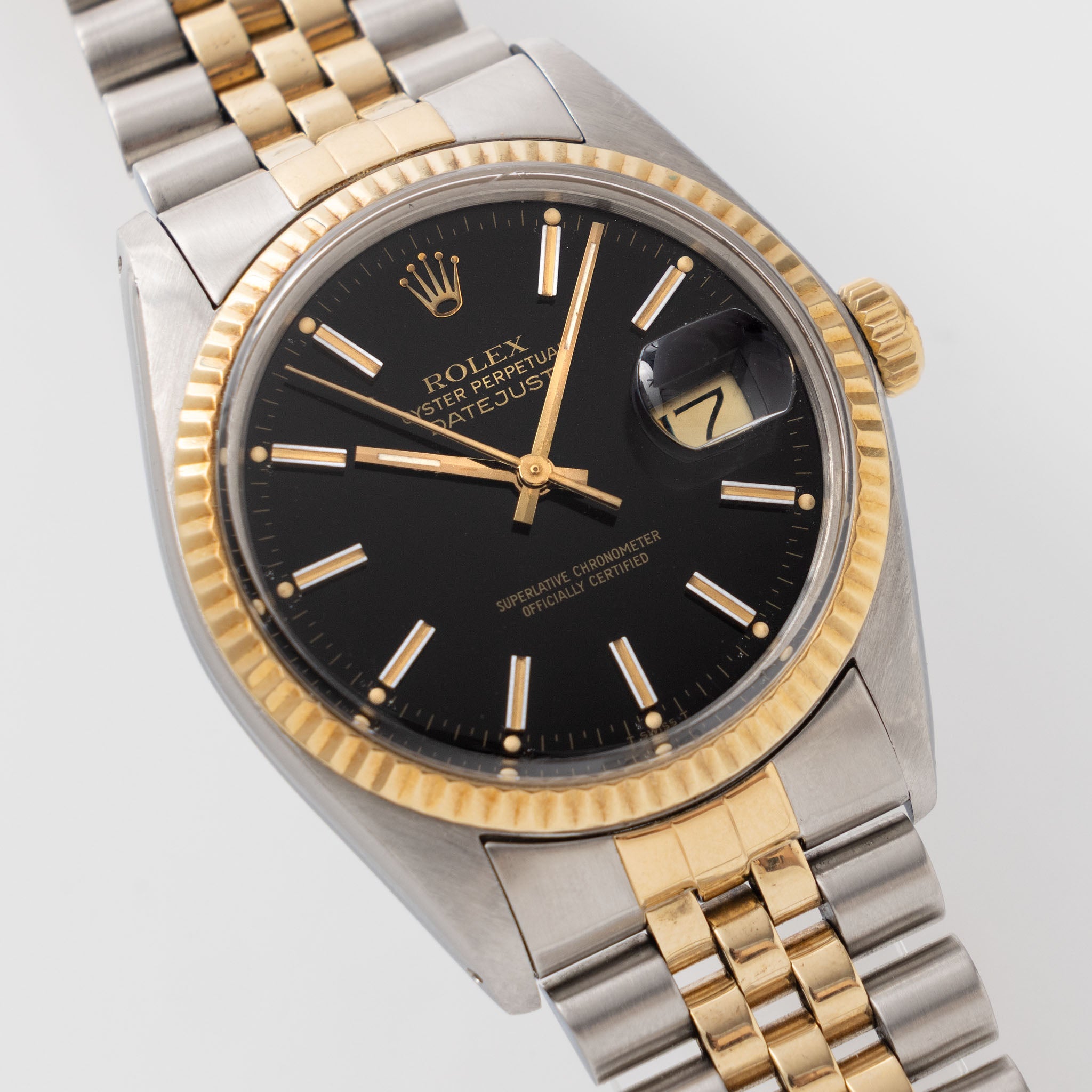 Rolex Datejust 16013 Black Dial with Papers