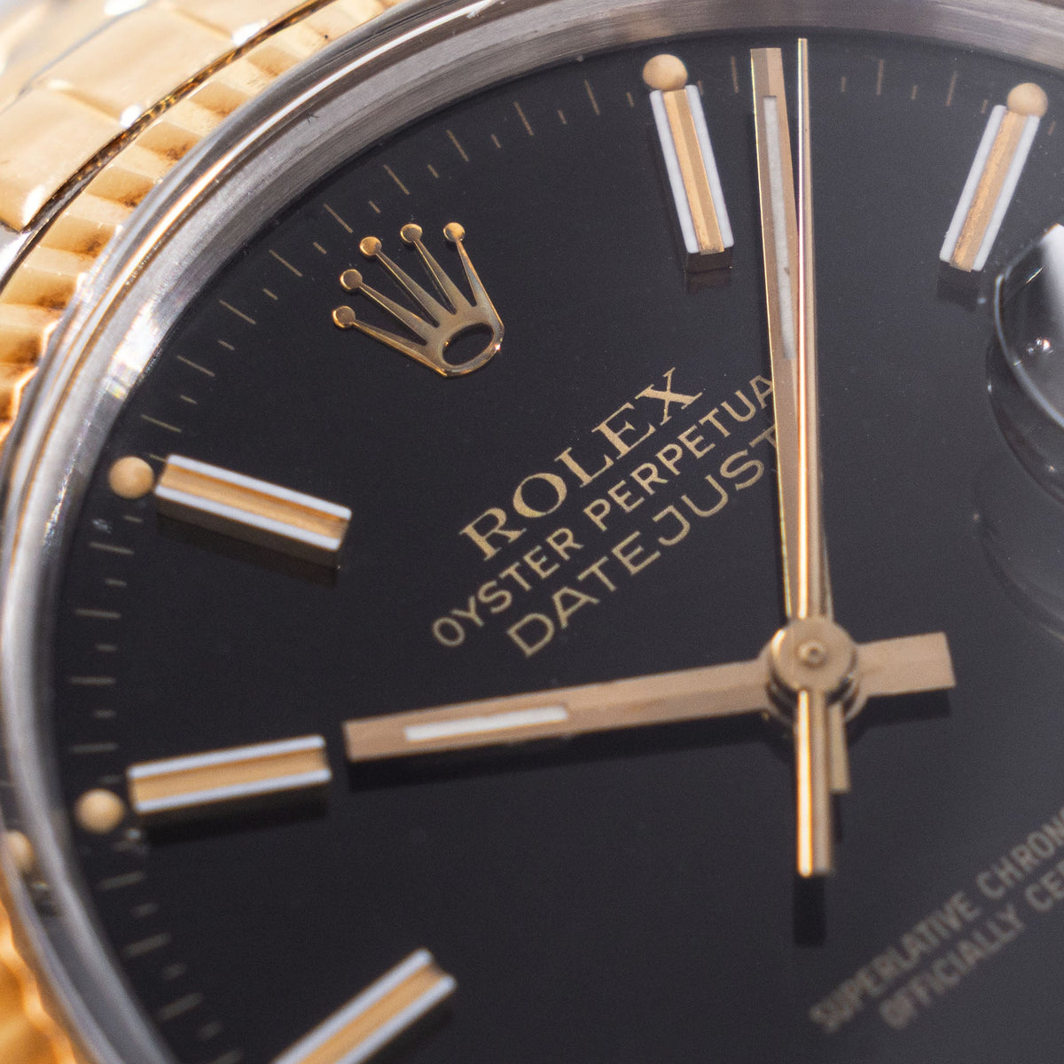 Rolex Datejust 16013 Black Dial with Papers