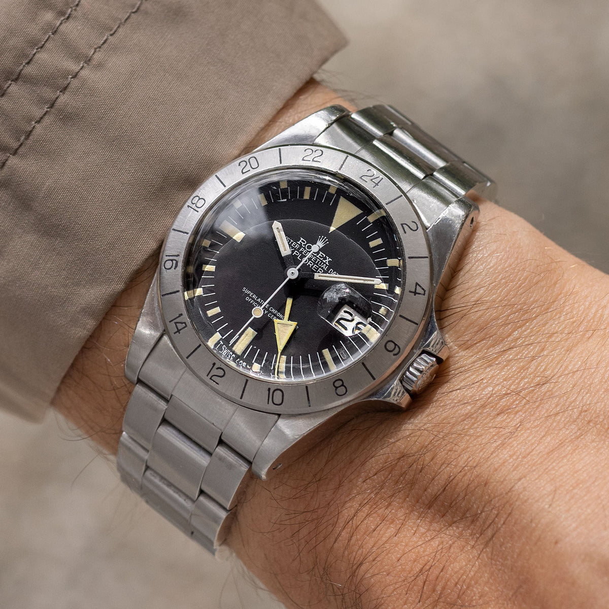 Rolex Explorer II 1655 Albino MK4 Dial from Original Owner with Box and Papers