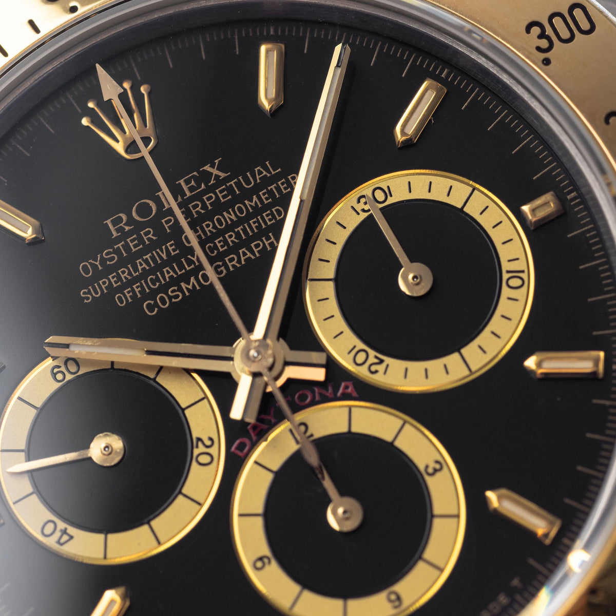 Rolex Cosmograph Daytona 16523 Black Inverted 6 Dial Executed in Steel and 18k Yellow Gold