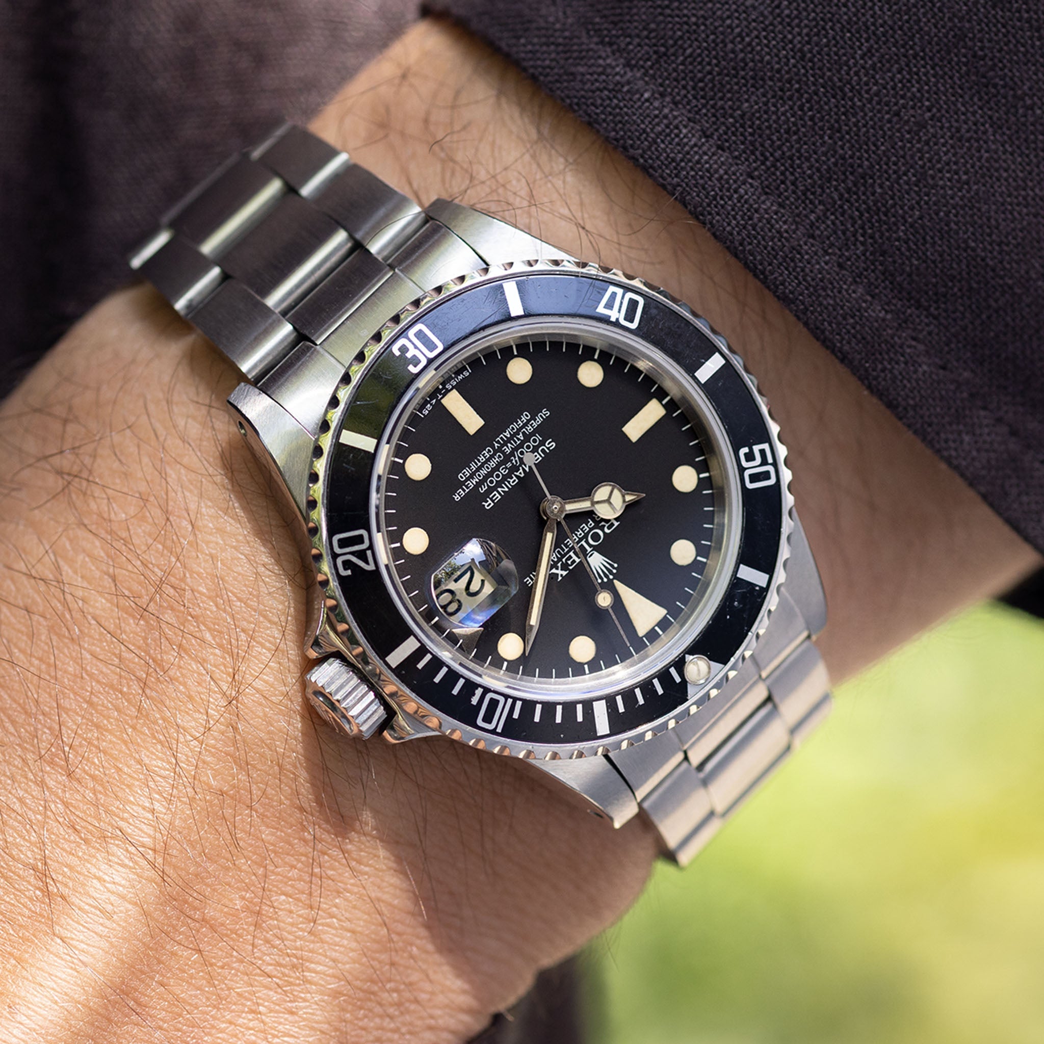 Rolex Submariner 16800 Matte Dial with Creamy Patina
