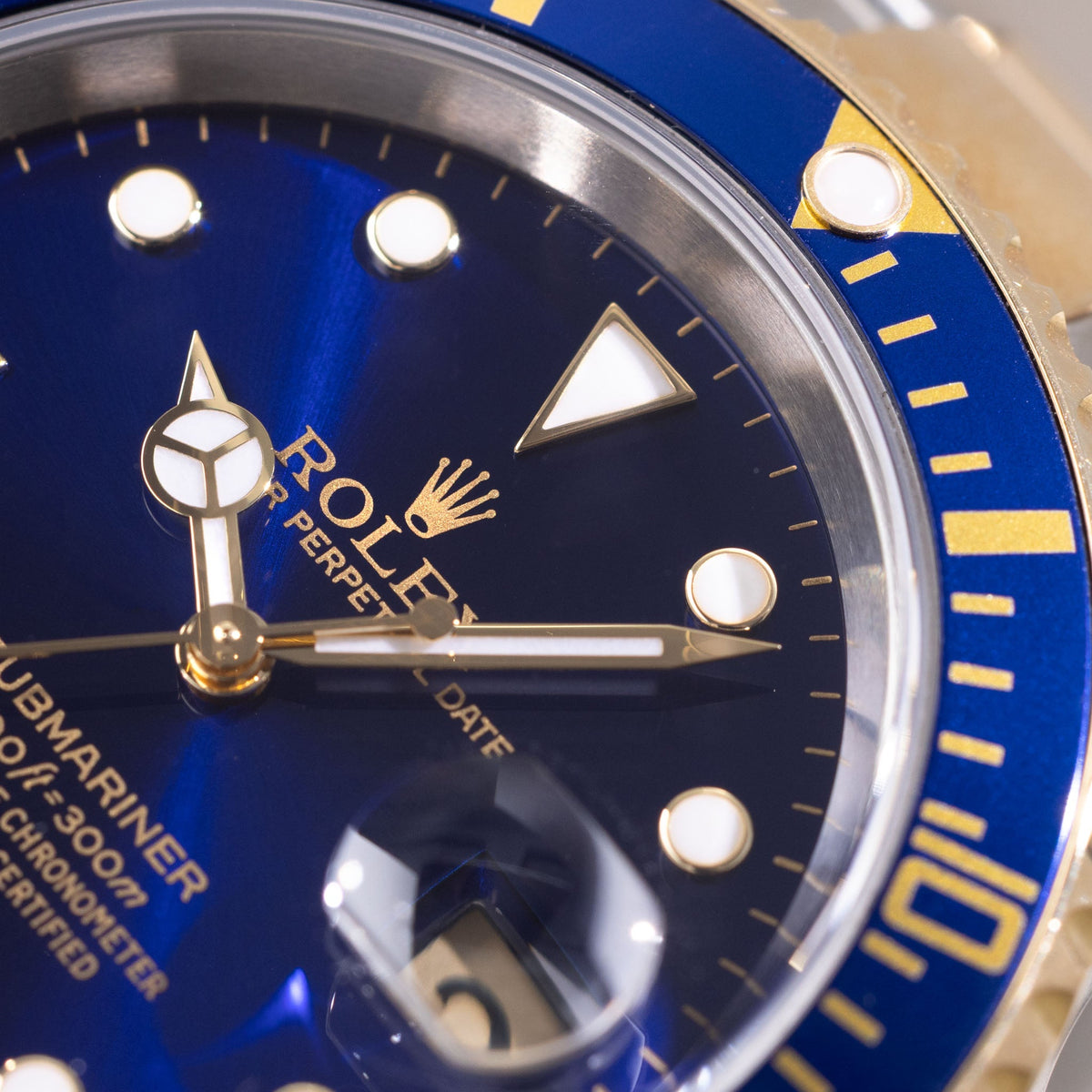 Rolex Submariner 16613 Blue Dial in Steel and Gold