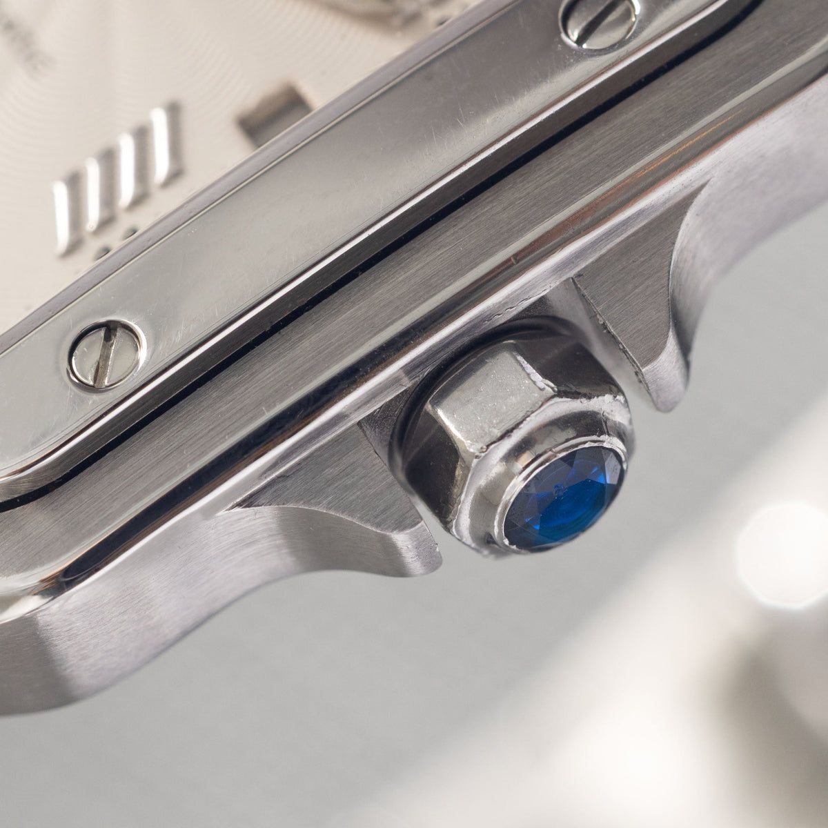 Cartier Santos Galbée 2319 Automatic Silver Guilloché Dial