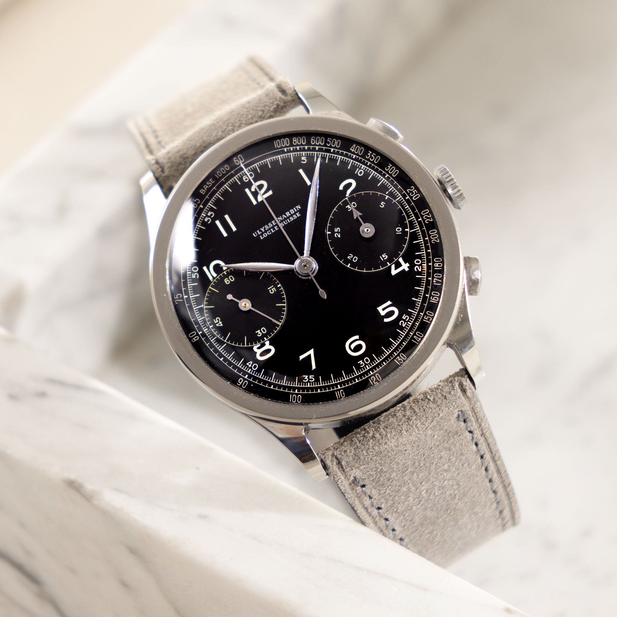Ulysse Nardin Oversized Chronograph Galvanic Schwarzem Zifferblatt Valjoux 22