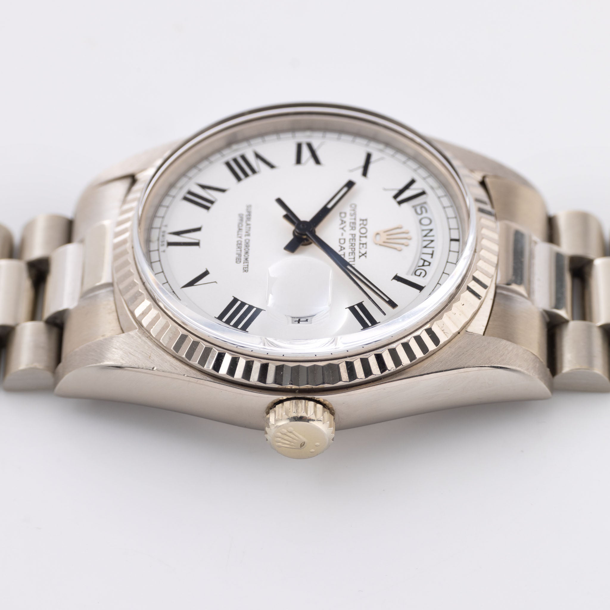 Rolex Day-Date 1803/9 Weißgold Buckley Zifferblatt