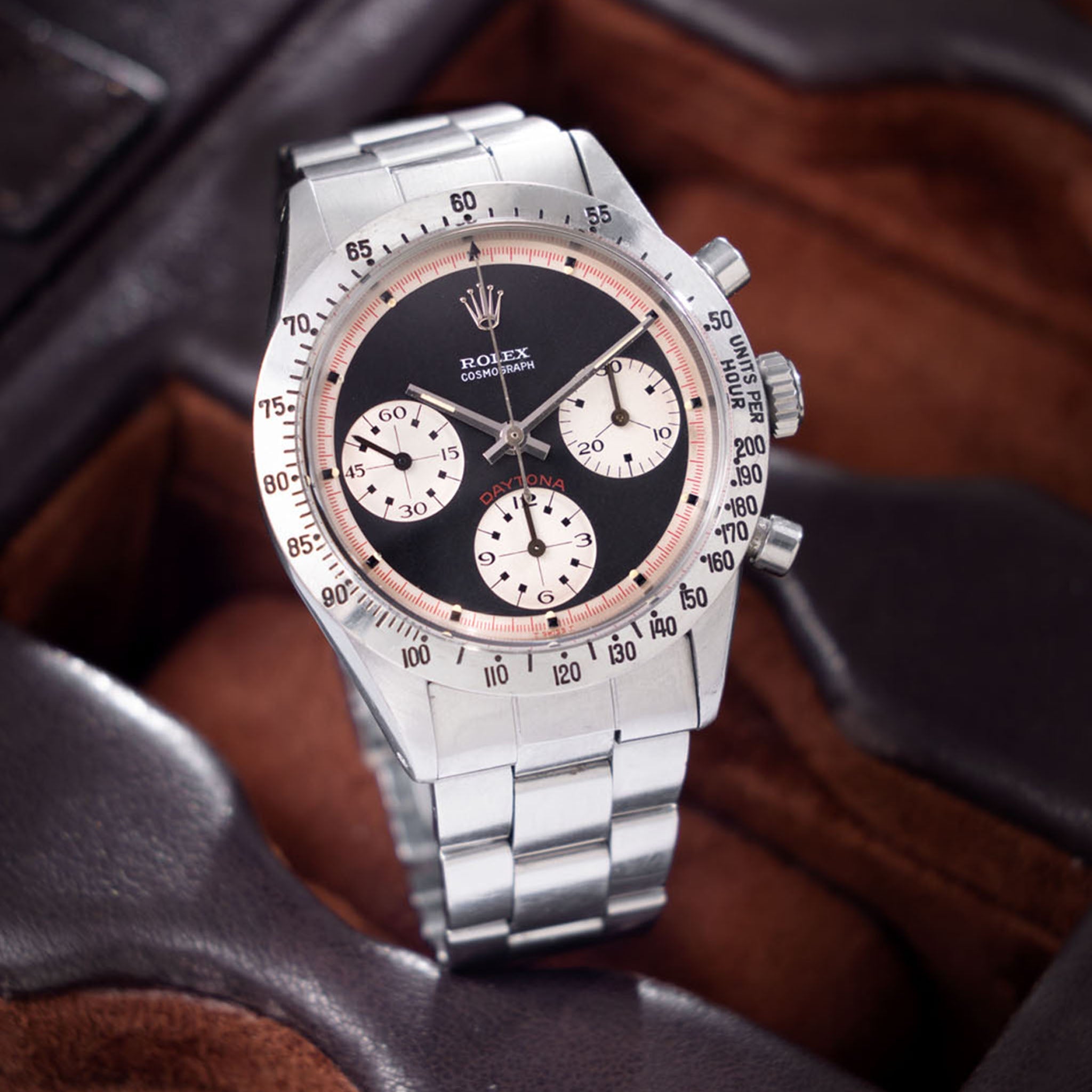 Rolex Cosmograph Daytona 6262 Black Tri-Color Exotic Dial dial with Rolex service paper