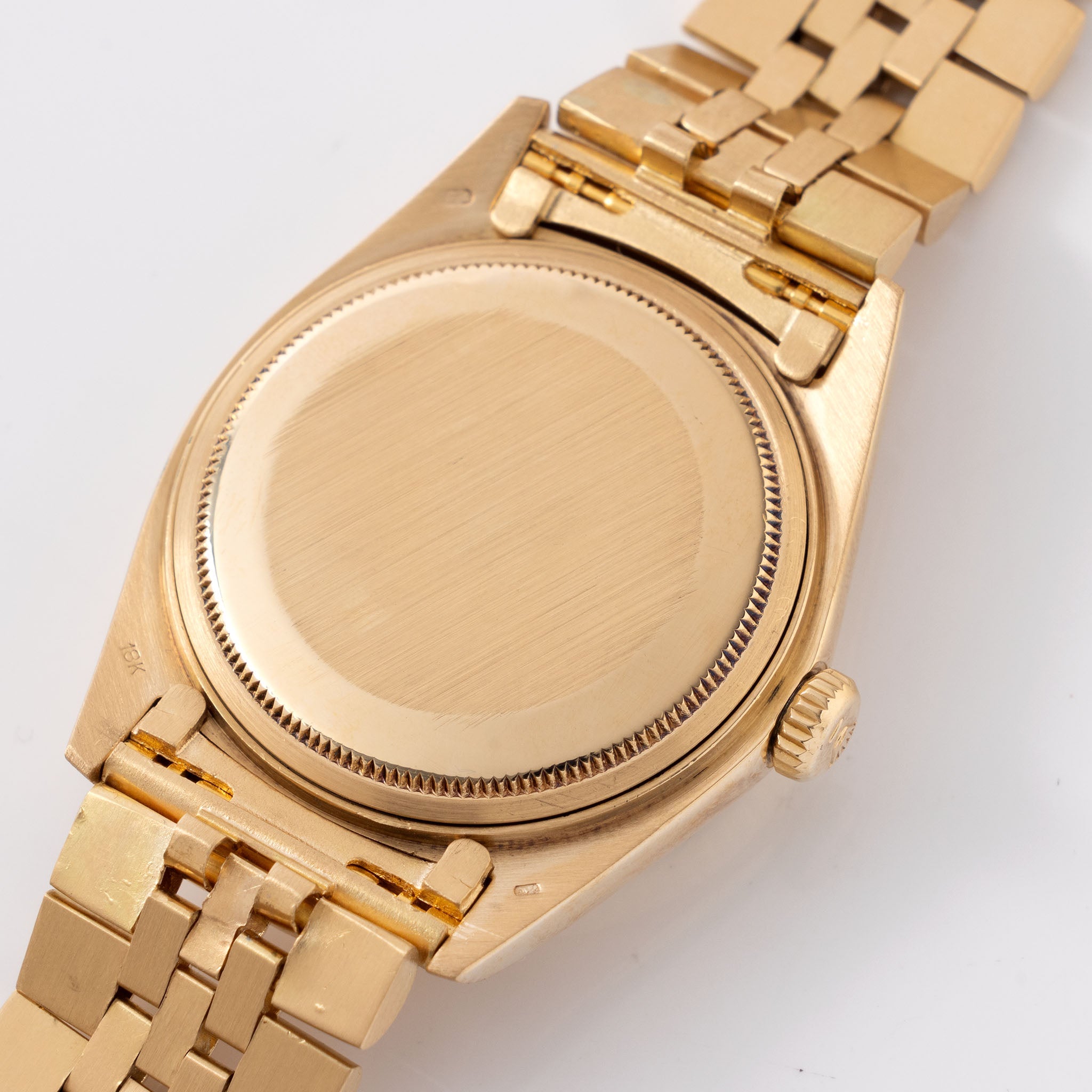 Rolex Datejust Yellow Gold Blue Buckley Dial Ref 16018