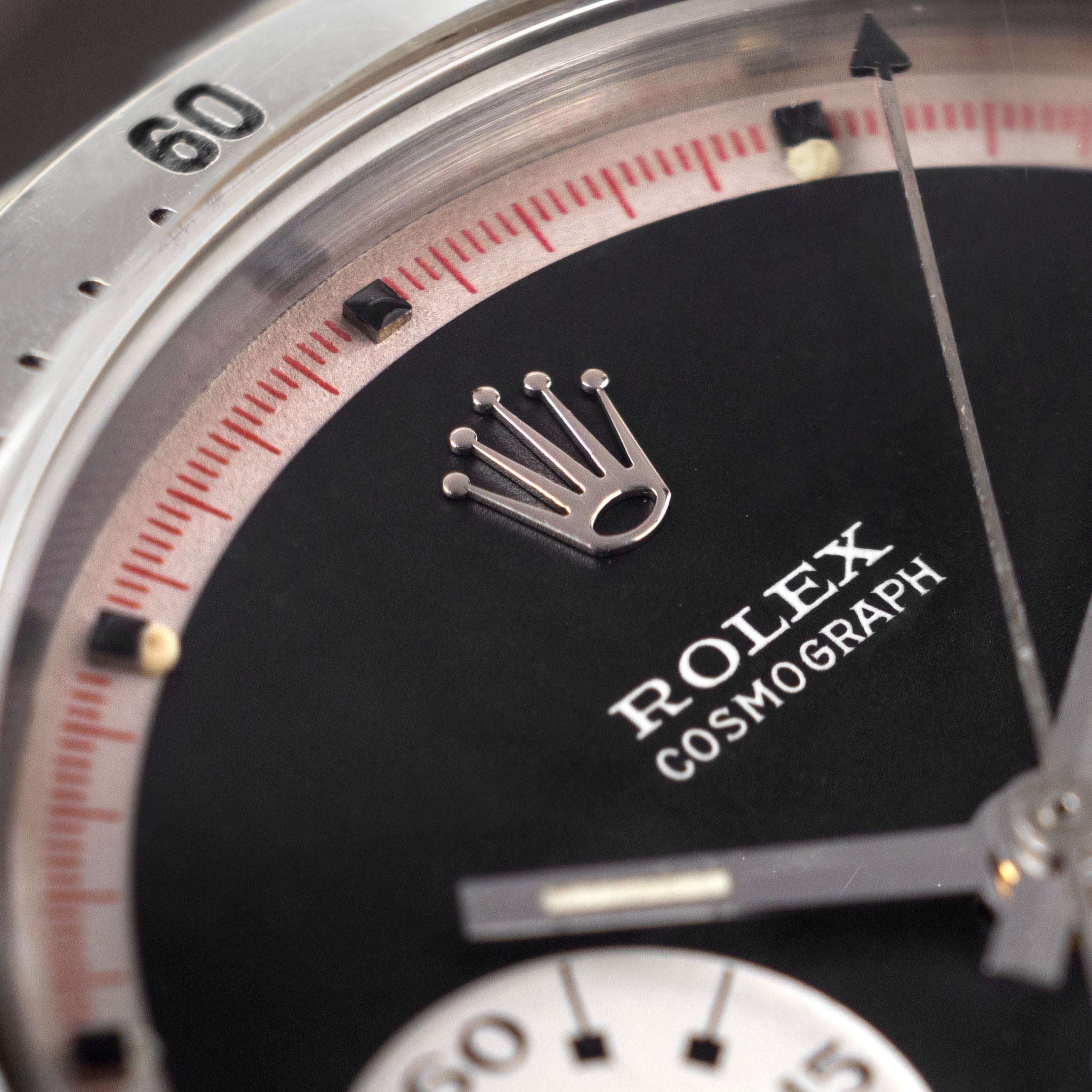 Rolex Cosmograph Daytona 6262 Black Tri-Color Exotic Dial dial with Rolex service paper