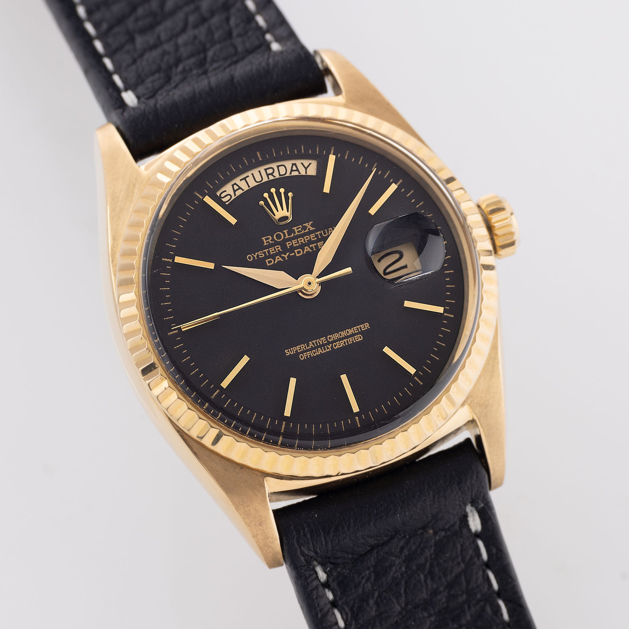 Rolex Day-Date 1803 mattschwarzes No-Lume Zifferblatt
