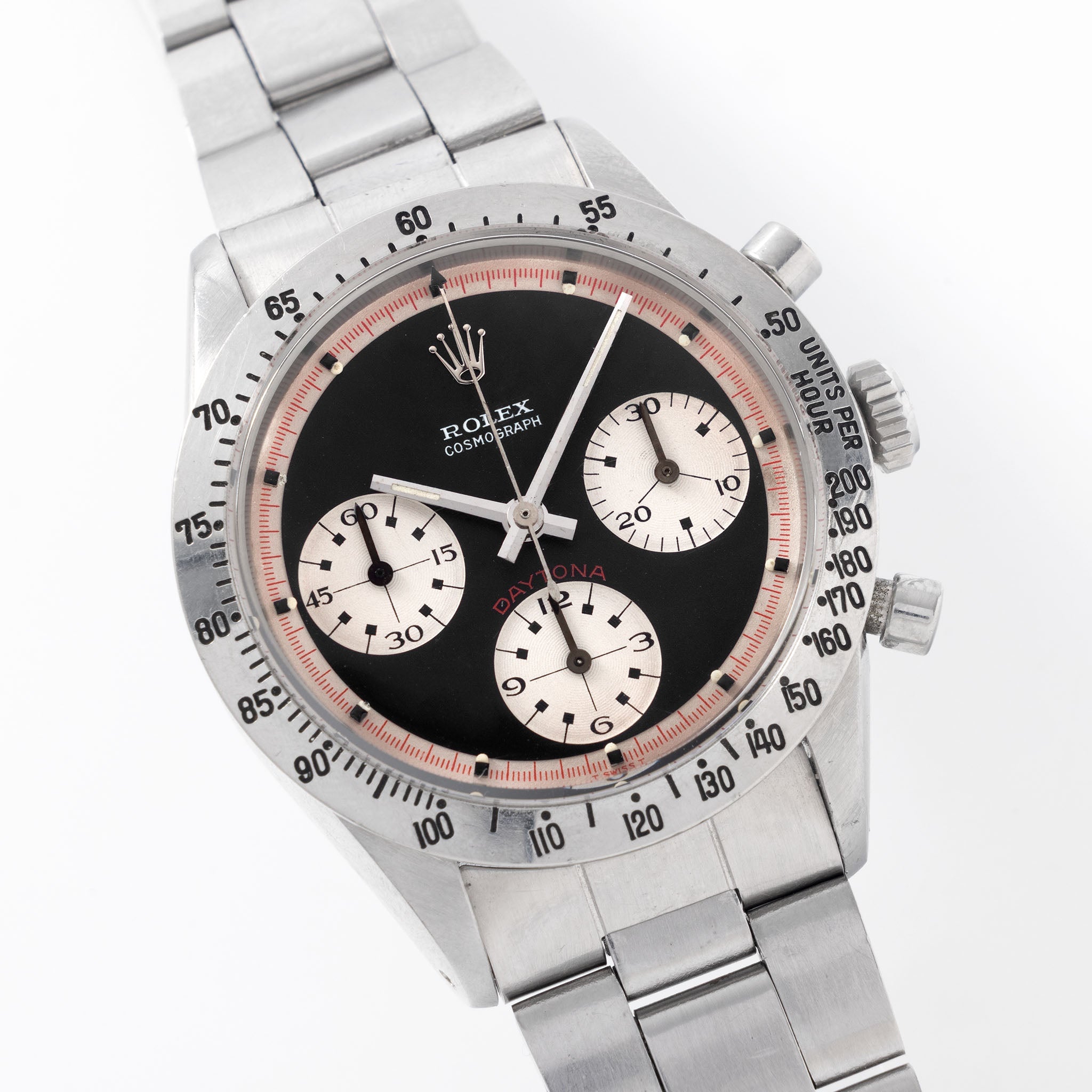 Rolex Cosmograph Daytona 6262 Black Tri-Color Exotic Dial dial with Rolex service paper