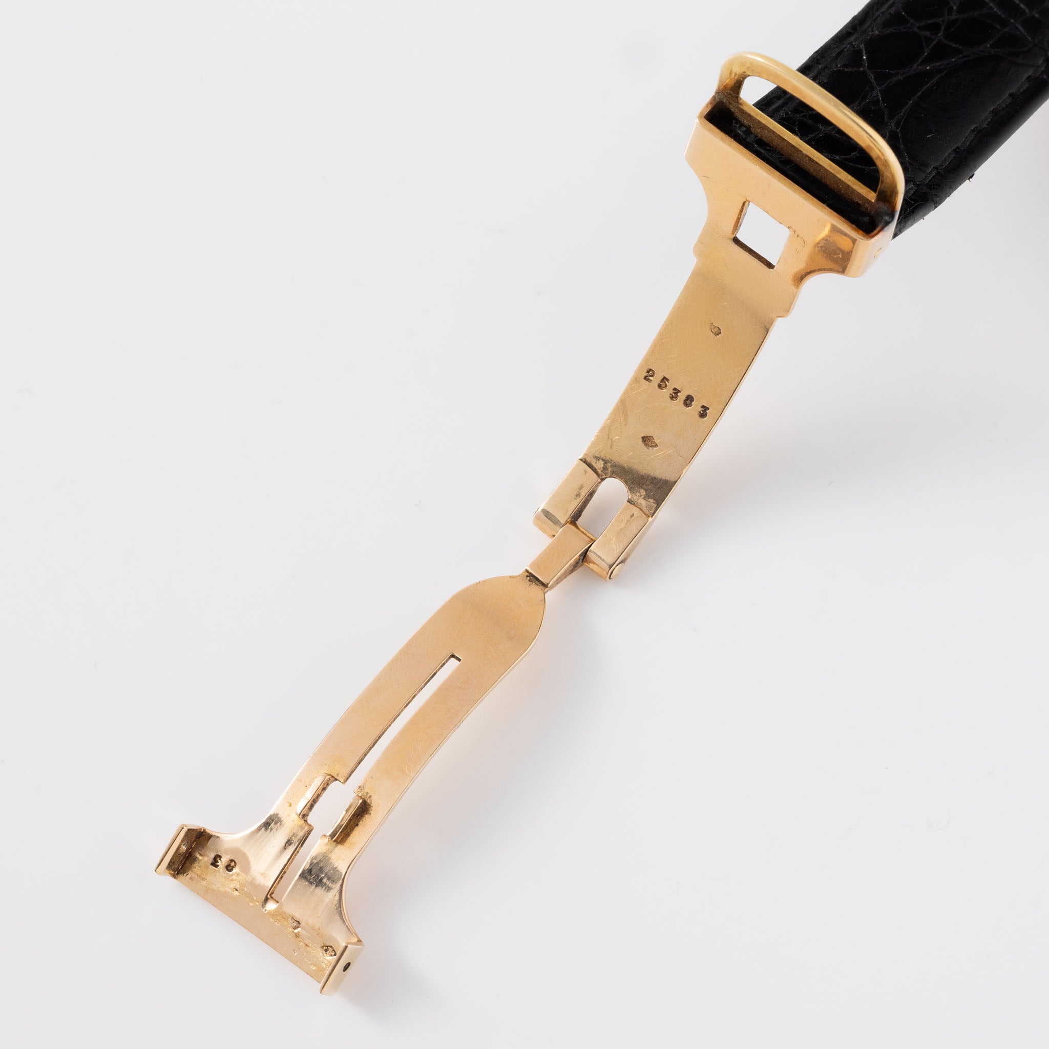 Cartier Tank Louis 18 Karat Gold "Paris Zifferblatt" mit Jaeger Uhrwerk 1960er