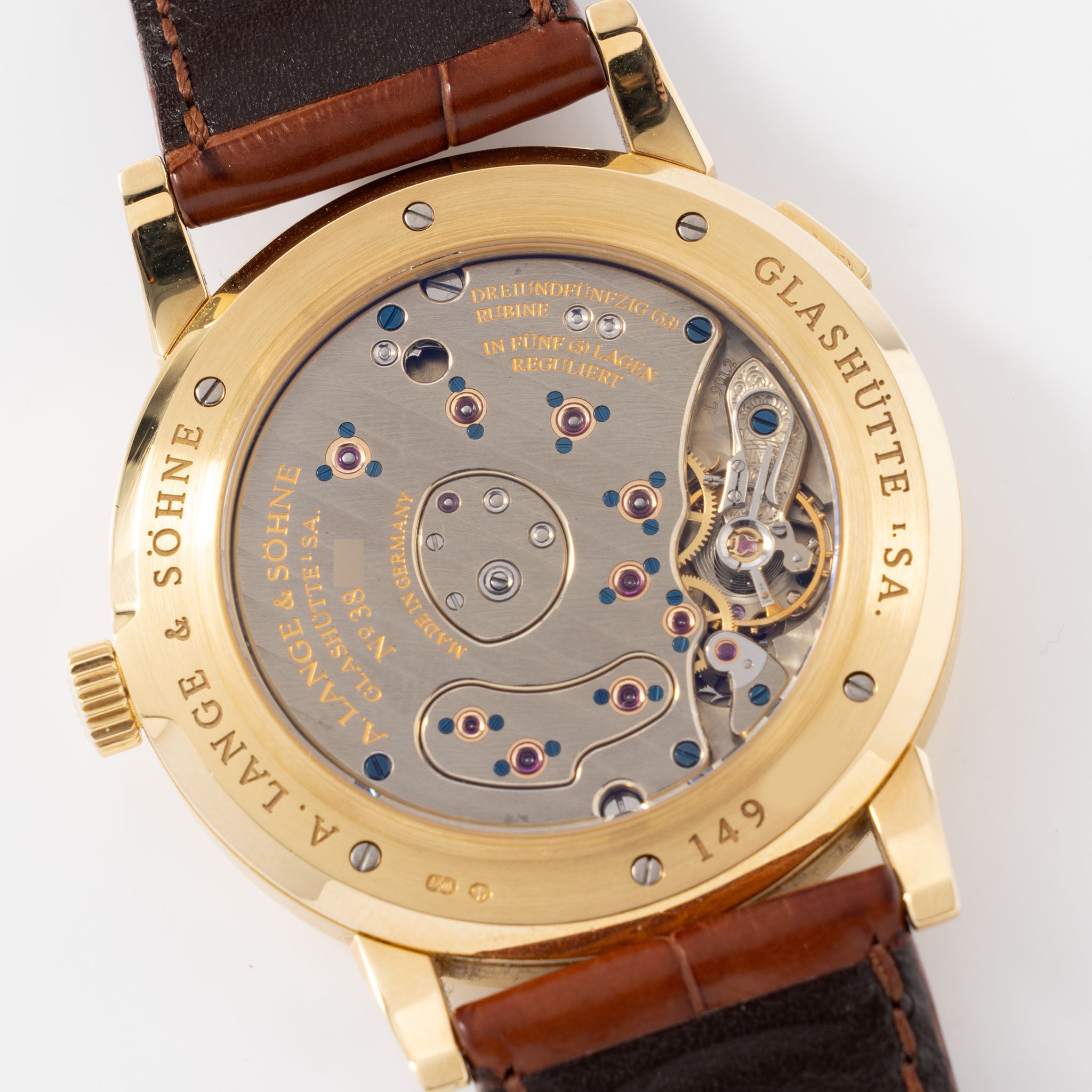 A. Lange & Söhne Grand Lange 1 Referenz 115.021 18 Karat Gelbgold
