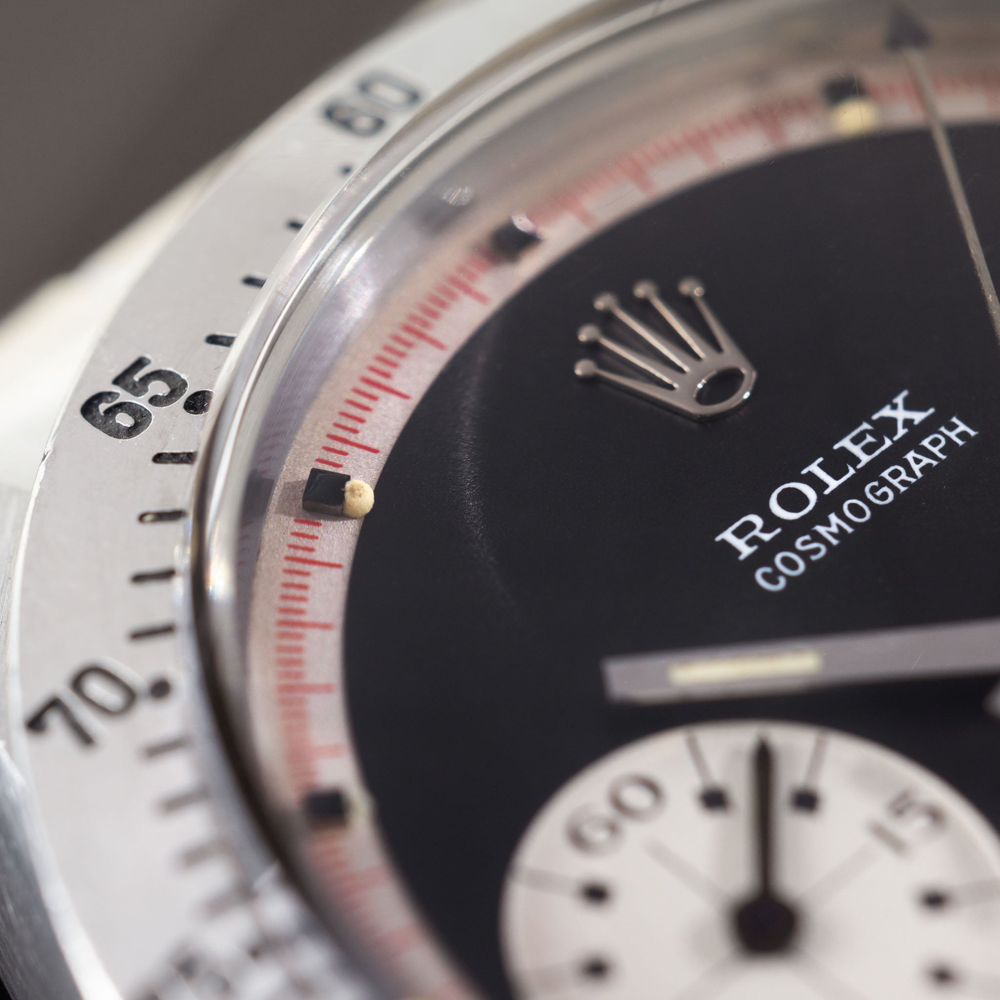 Rolex Cosmograph Daytona 6262 Black Tri-Color Exotic Dial dial with Rolex service paper