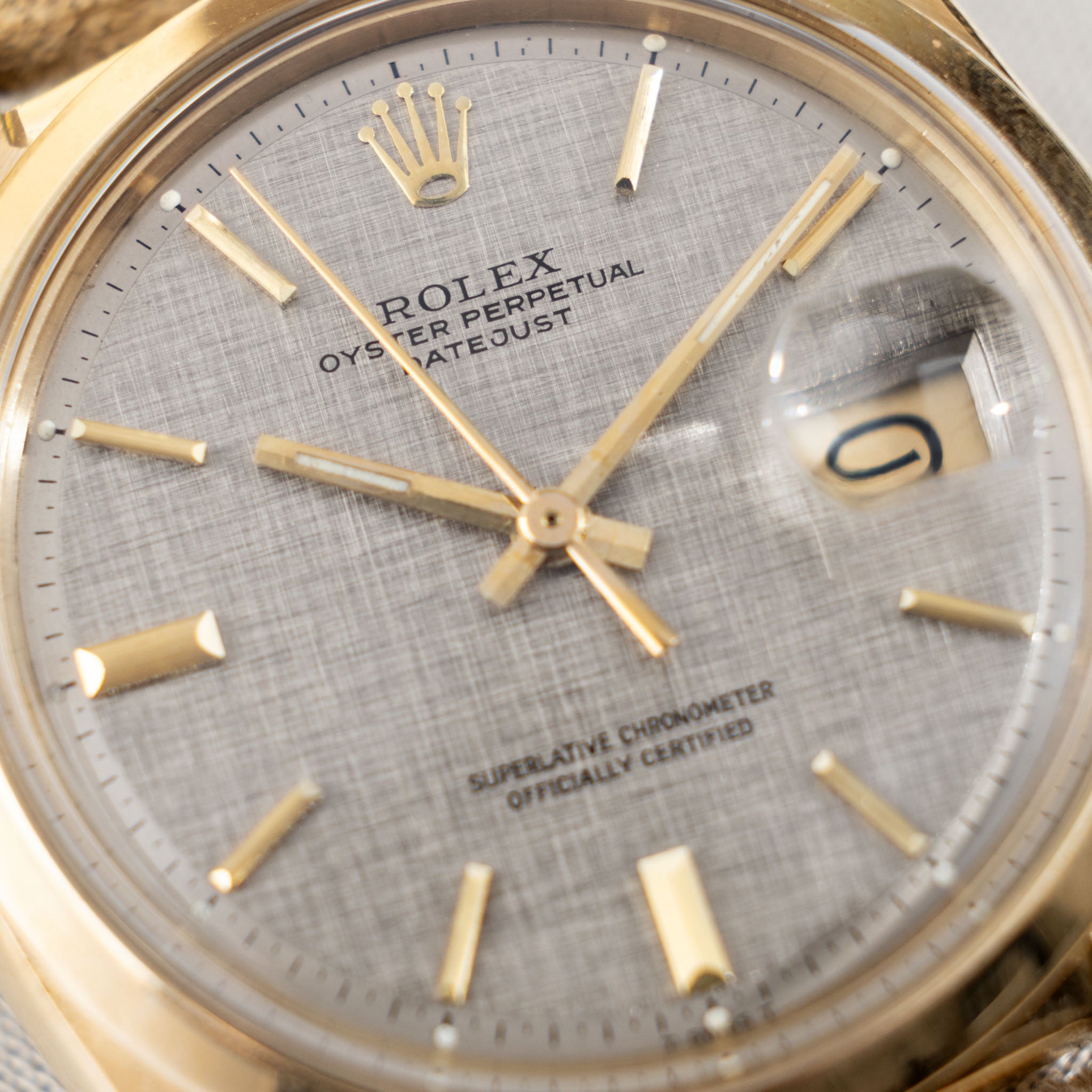 Rolex Datejust 1600/8 Linen Zifferblatt