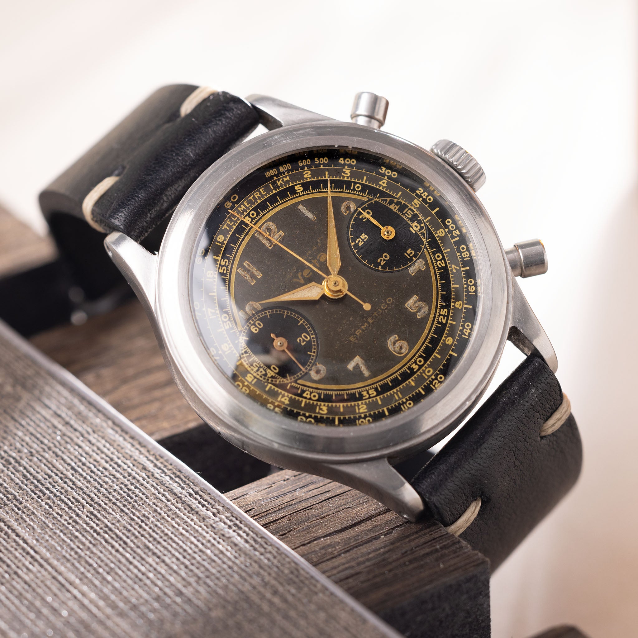 Vetta Ermetico Oversized Waterproof Chronograph mit grauem Zifferblatt Referenz 5347