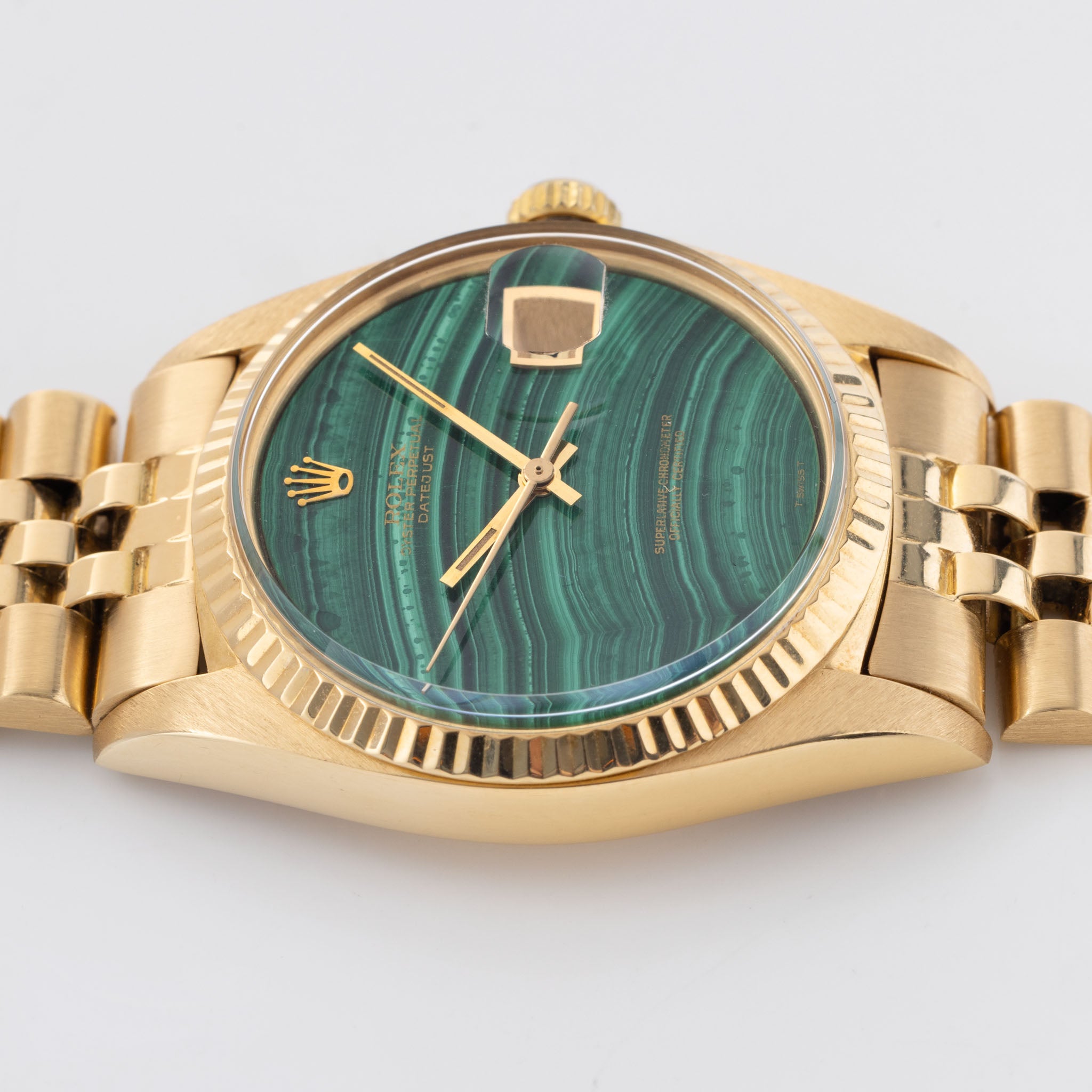 Rolex Datejust 1601/8 Malachit Stein-Zifferblatt